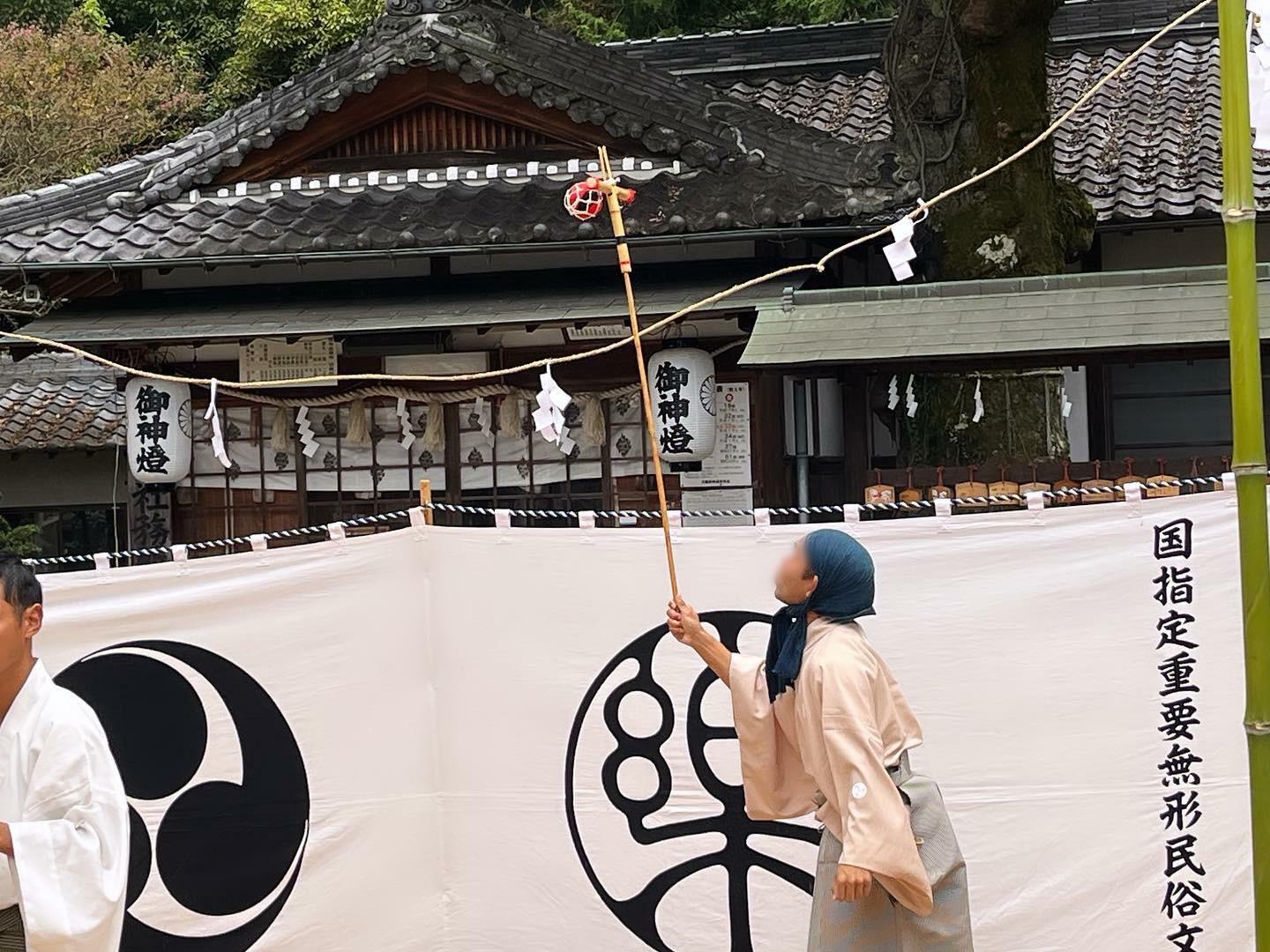 秋祭りの終わりごろに河内長野住吉神社で奉納される伊勢神楽