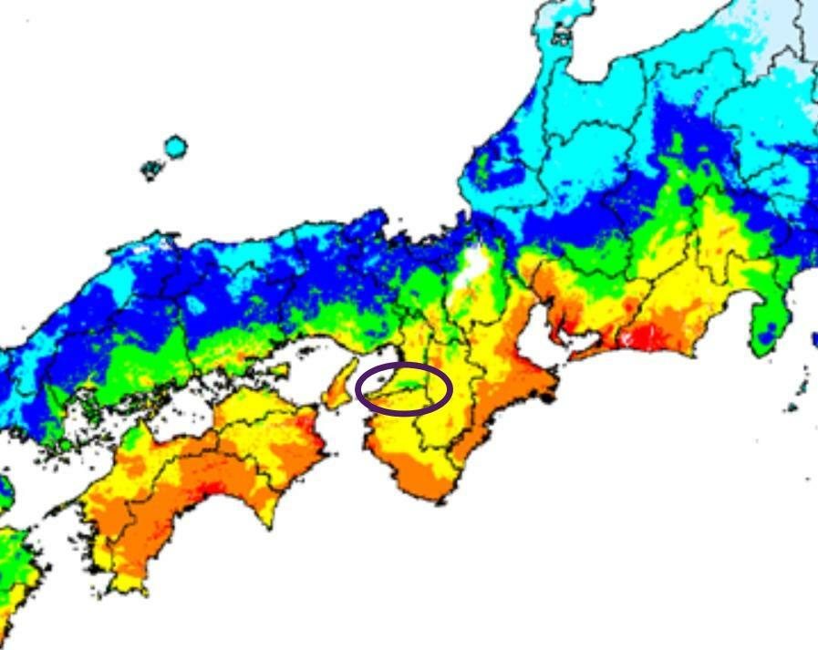 気象庁：南海トラフ地震で想定される震度の一部