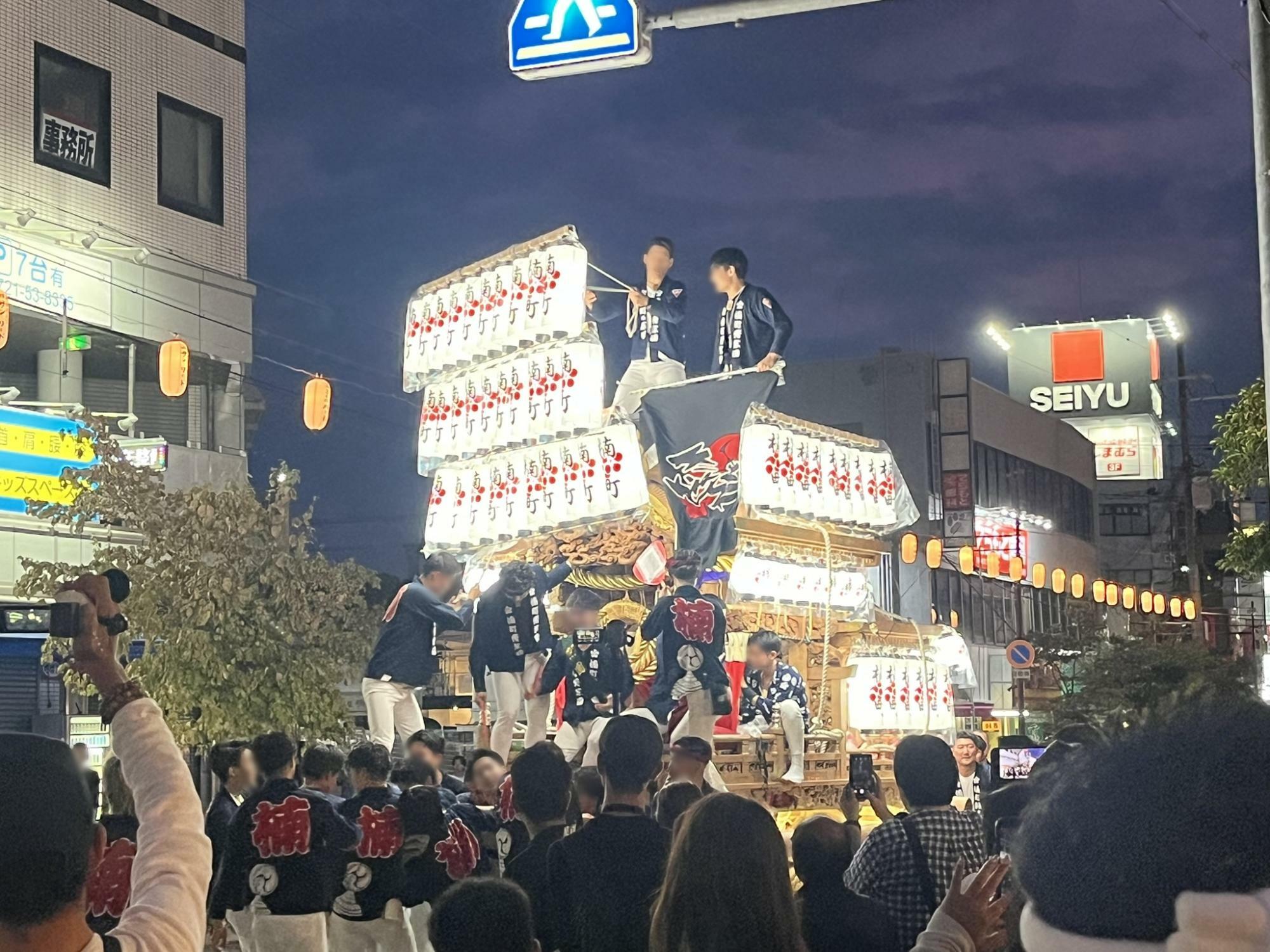 昨日の河内長野試験曳きの様子