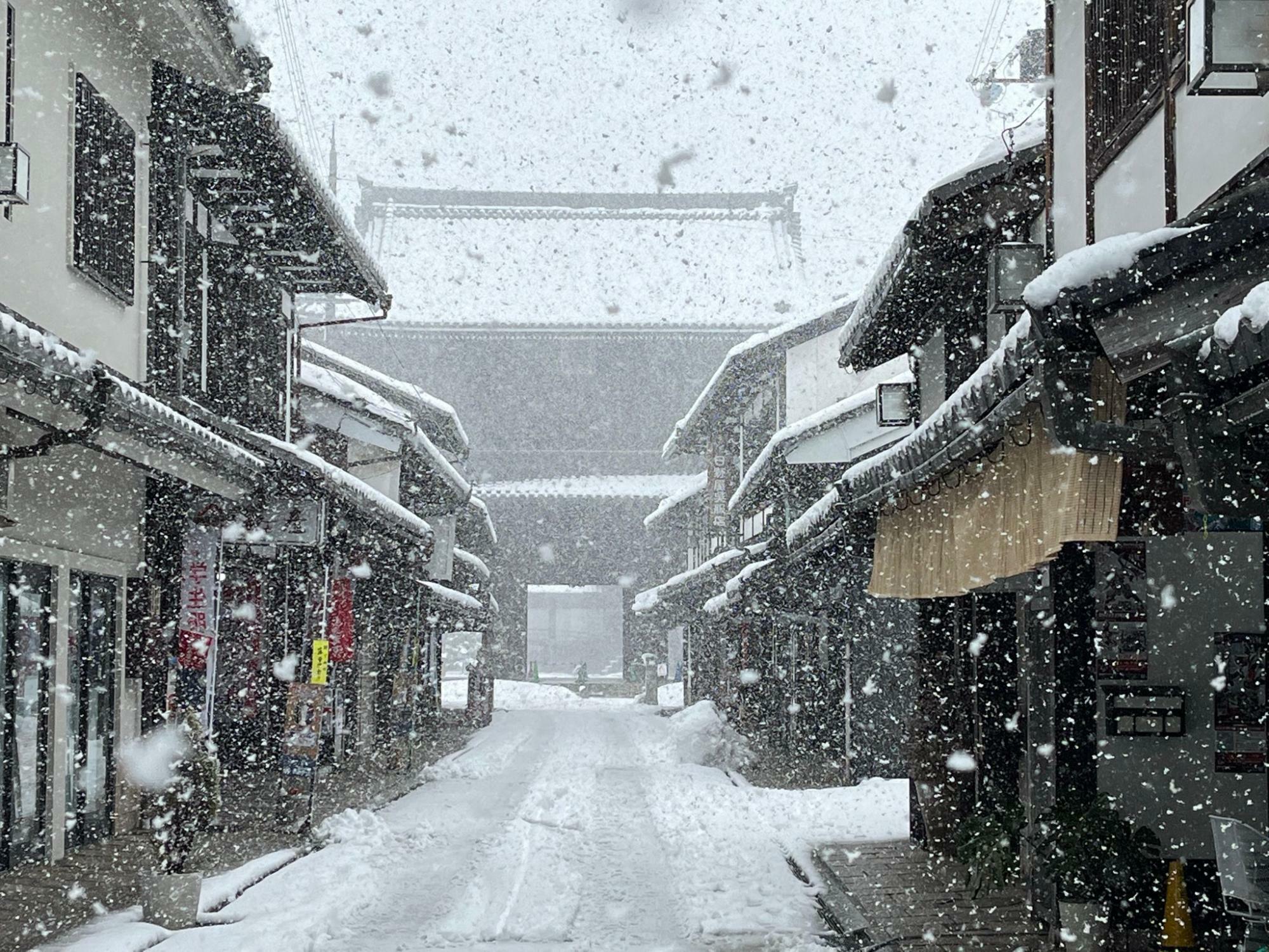 冬の長浜市内