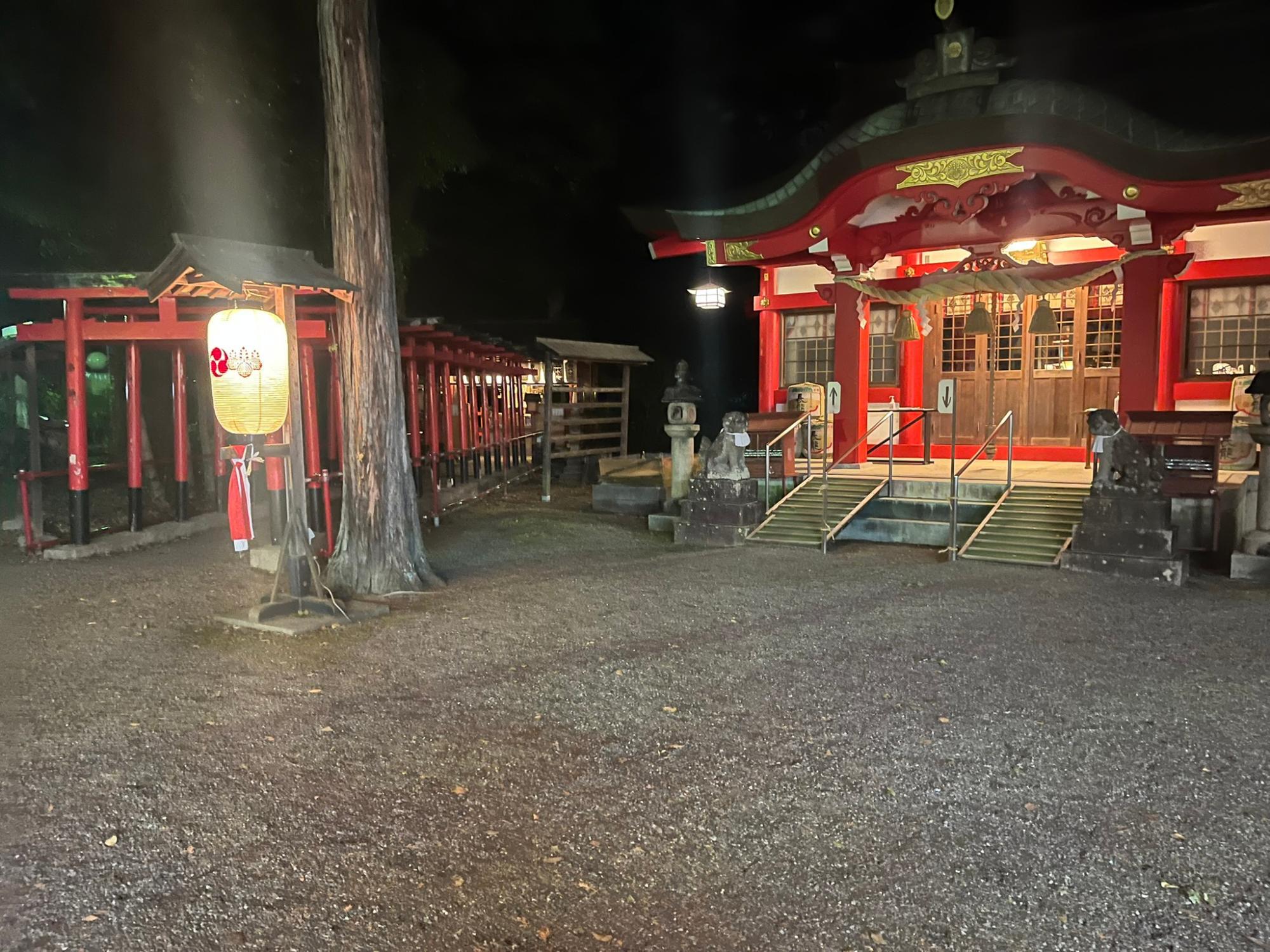 2025年の年越し直前の西代神社