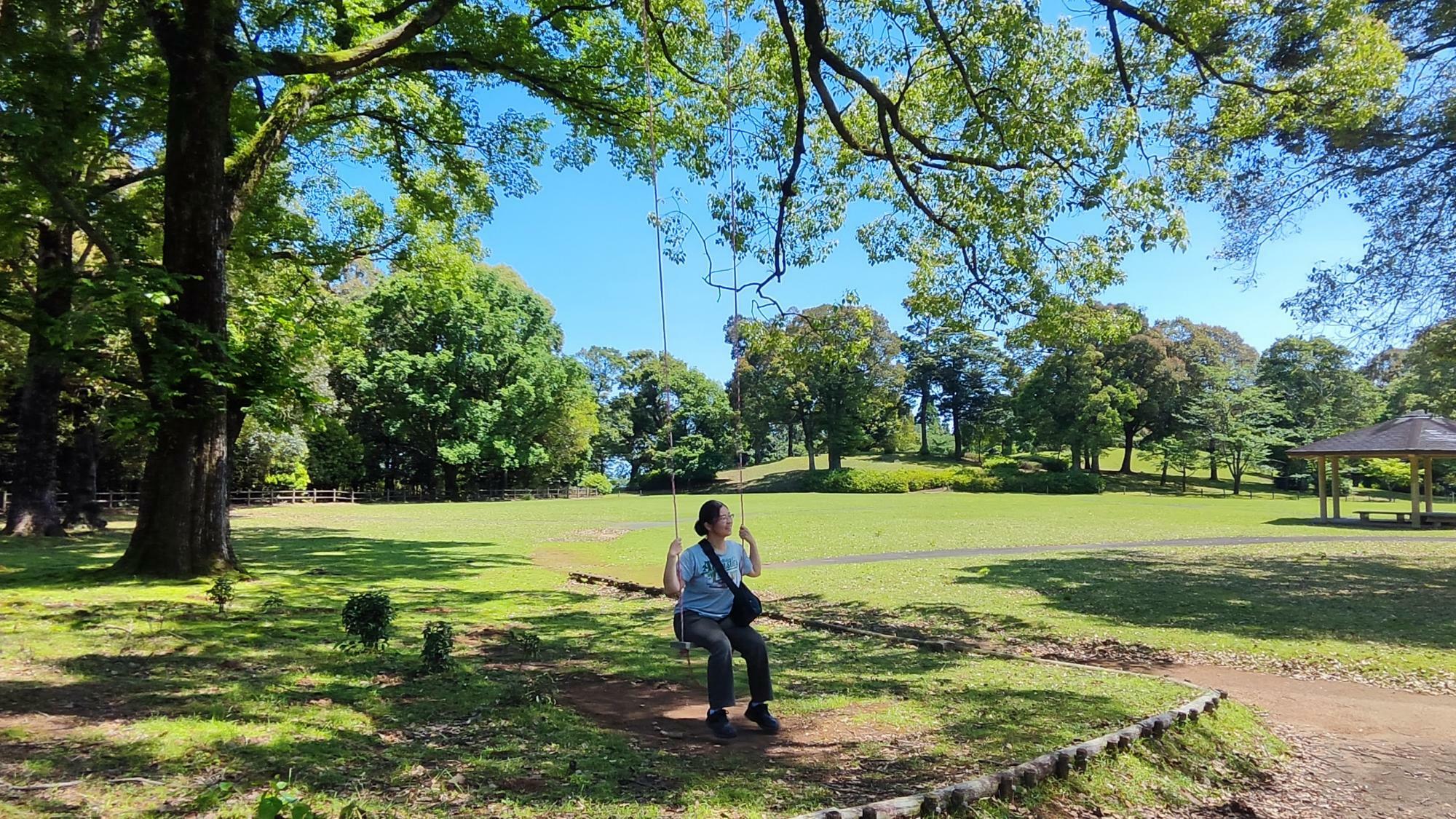 法華嶽公園は会場を離れるとのどかな公園