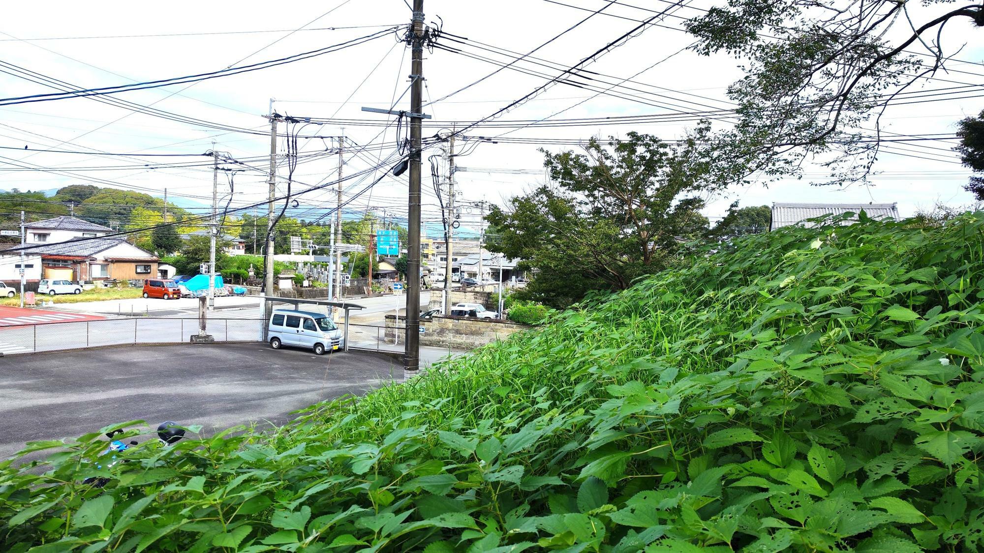 墳丘から見える綾川総合土地改良区の敷地