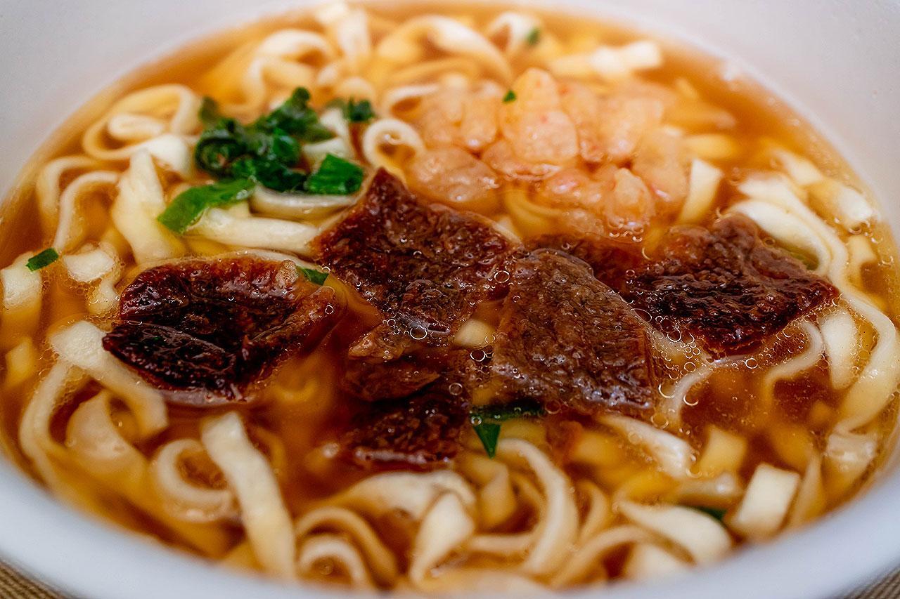 「肉だしうどん」完成