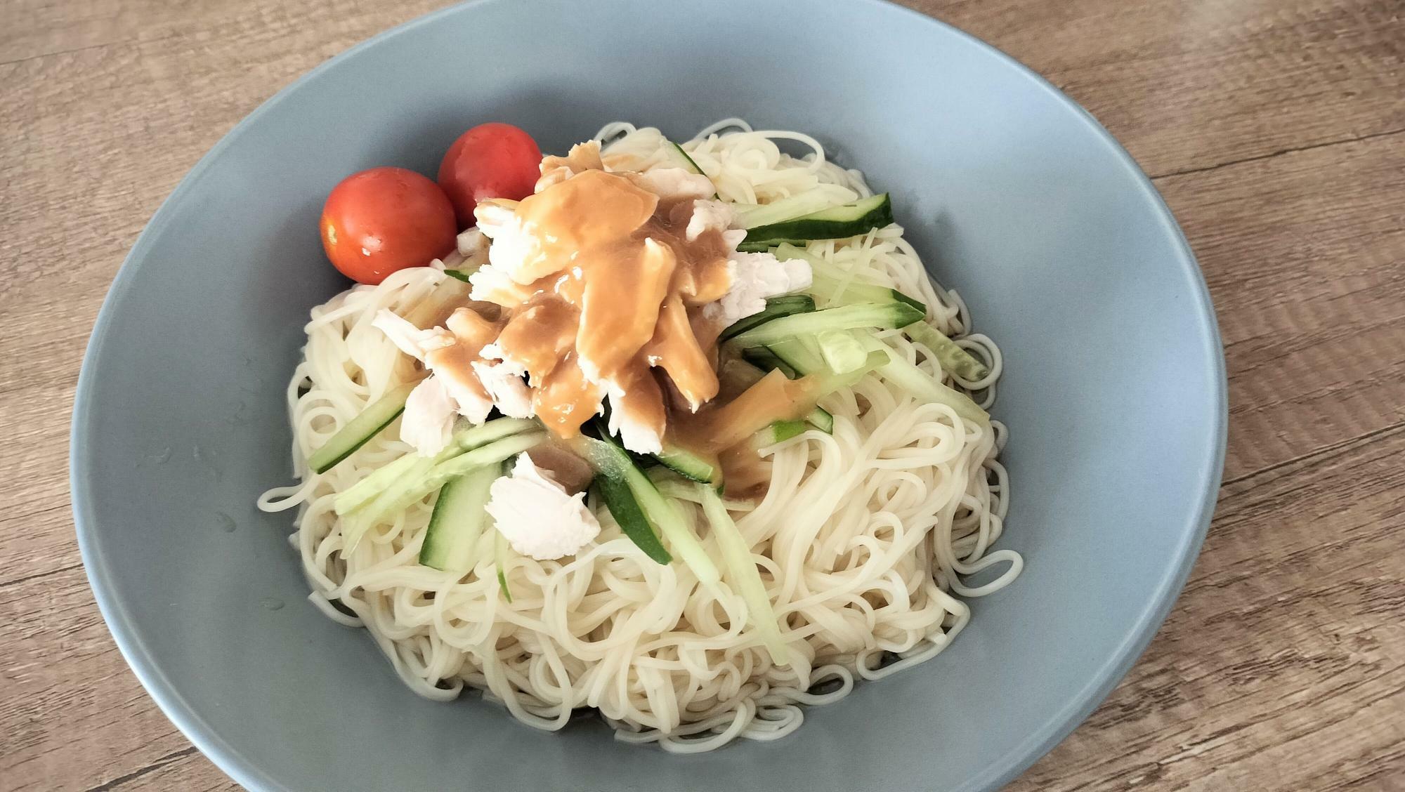 バンバンジー風そうめん