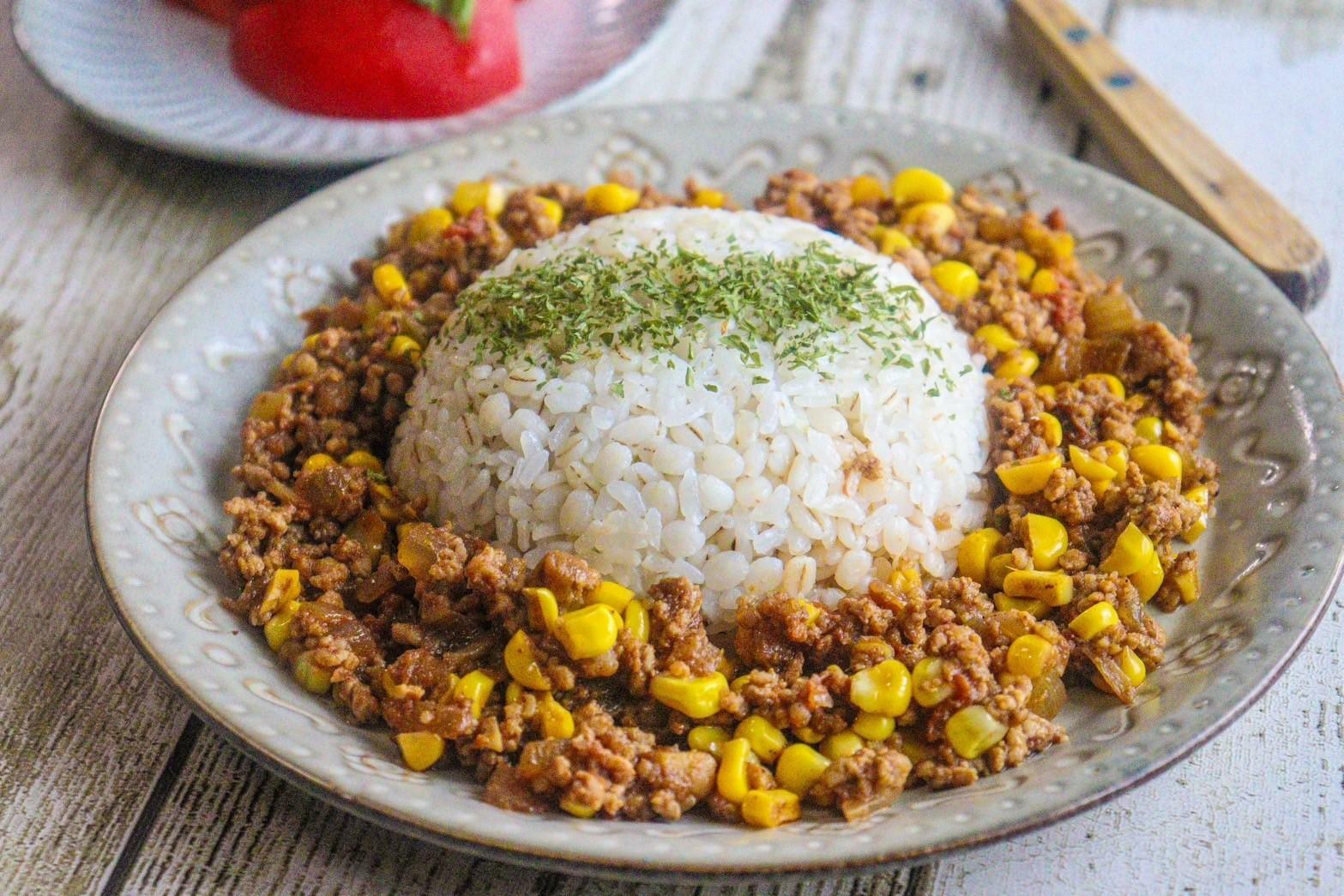 とうもろこしのキーマカレー