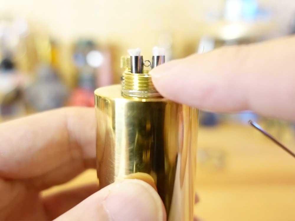 ソロキャンプ道具におすすめ 雪丘工房 オイルカートリッジ Twin
