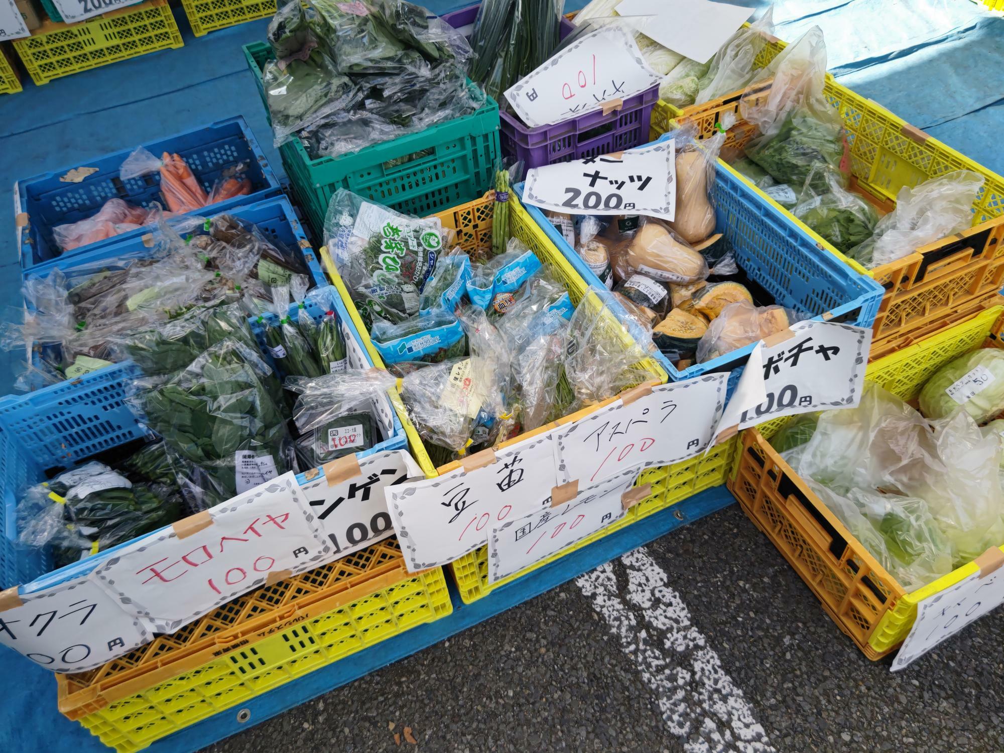 ※販売野菜の内容は毎回変わります。