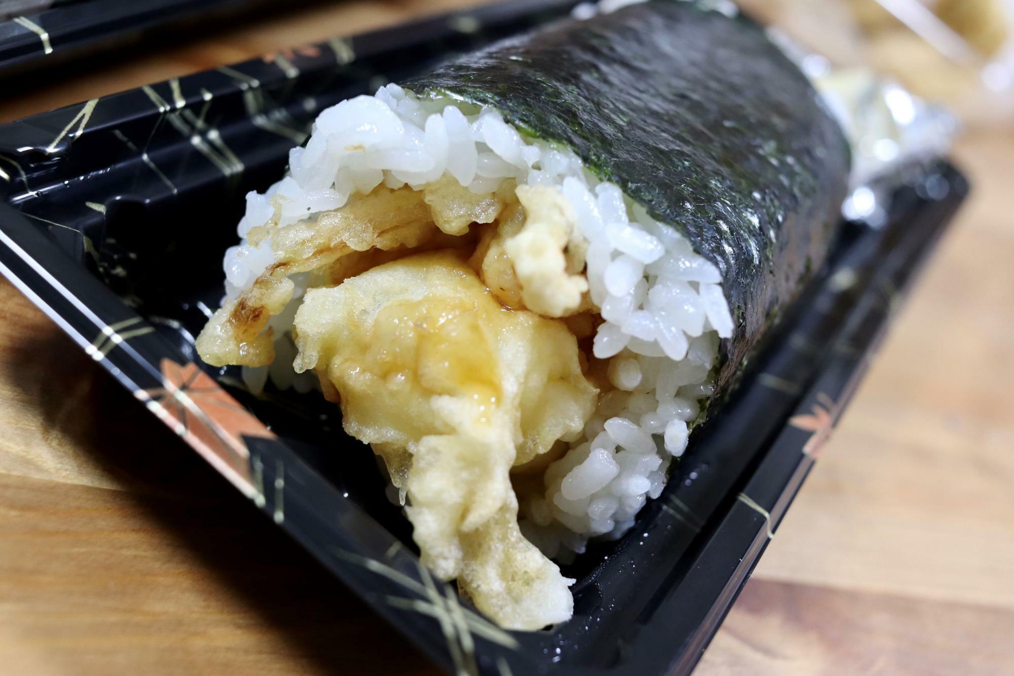 2021年に食べた「魚河岸丸天」さんの「海鮮天ぷら恵方巻」