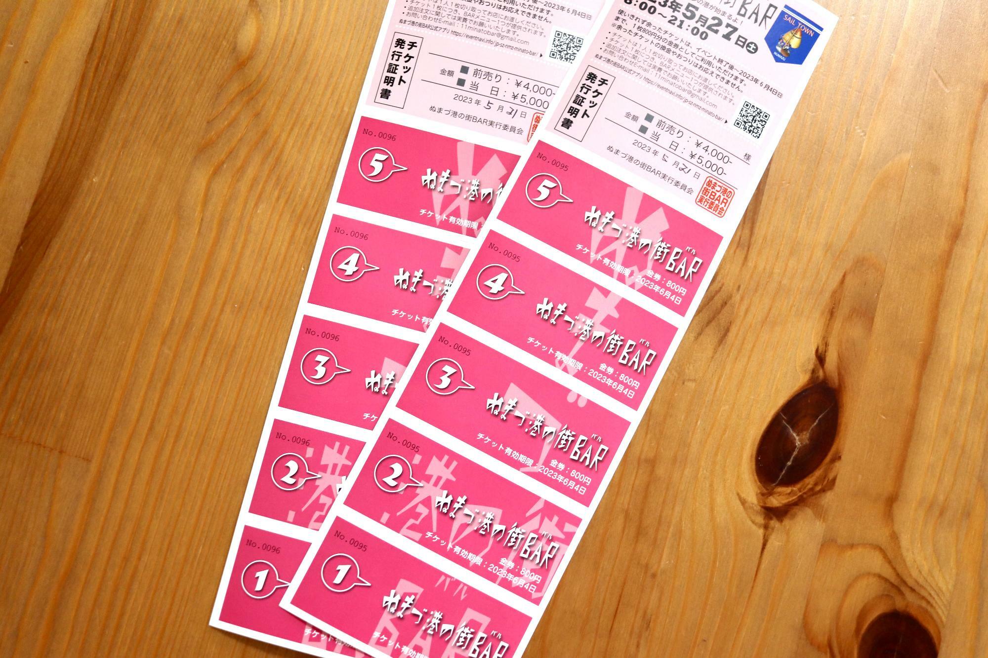 イベントのチケット（前売4,000円、当日5,000円）