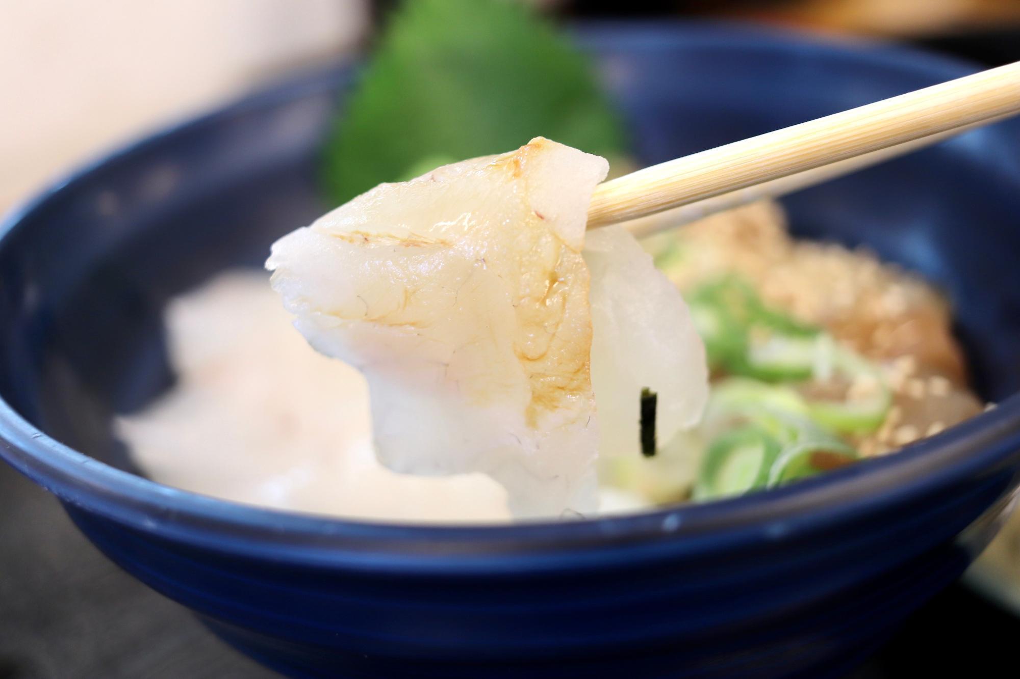 上品な美味しさとさらりとした食感のお刺身