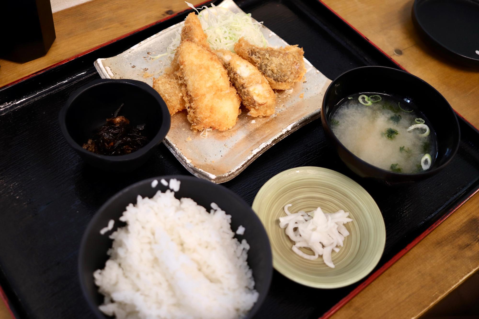 「活まだいふらい定食」1,400円税込