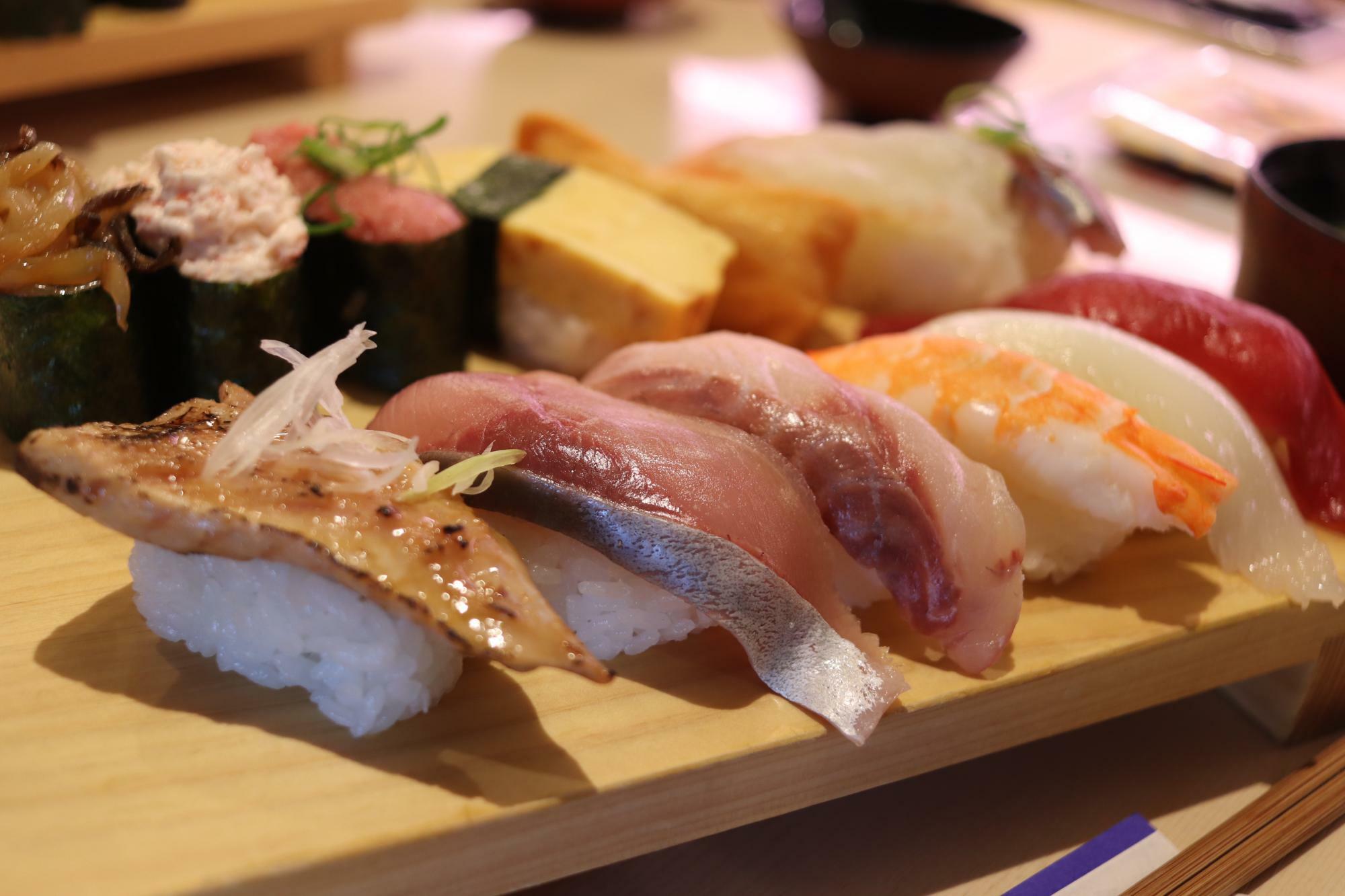 新鮮ネタの美味しいお寿司が味わえます