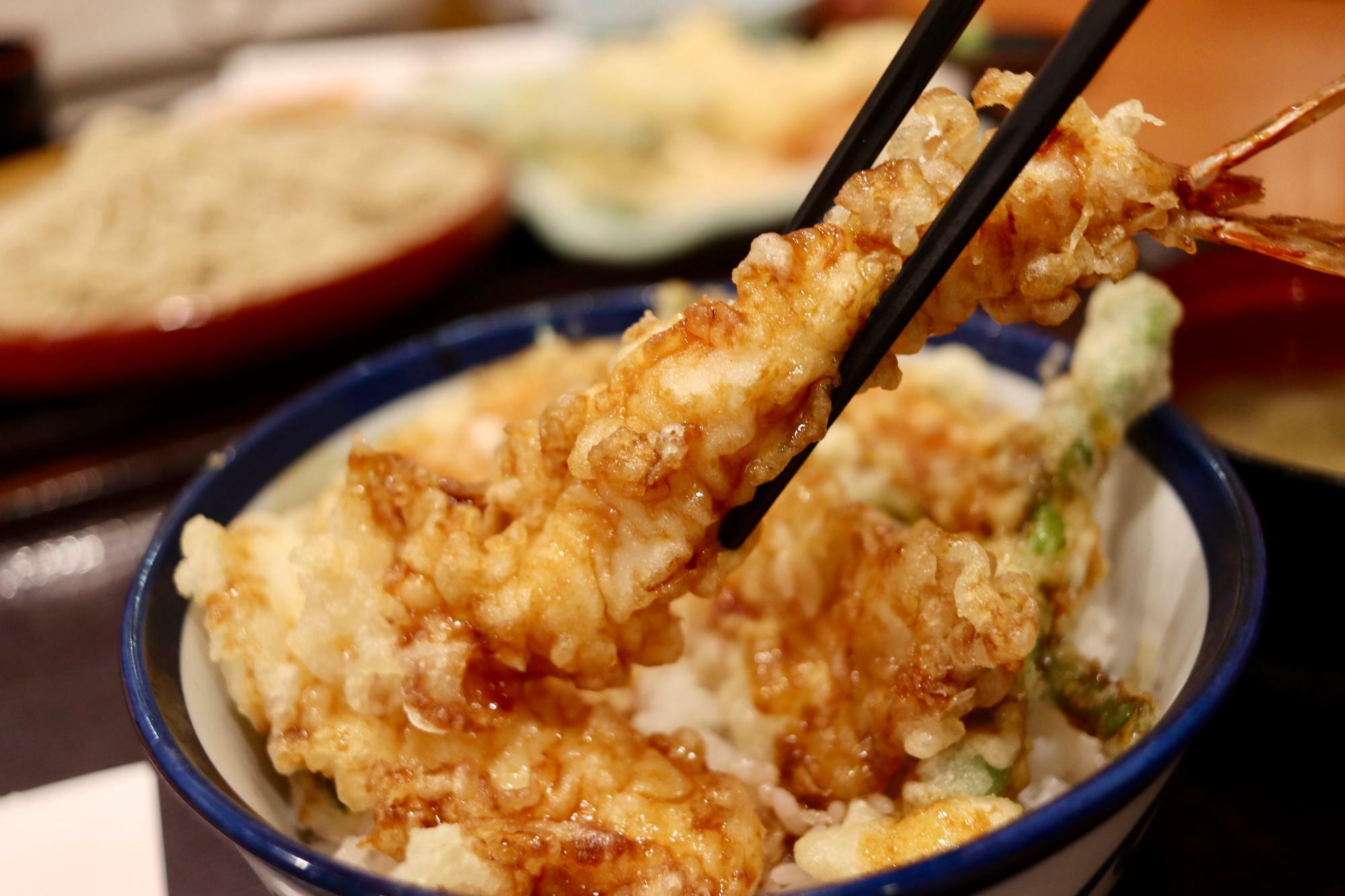 海老やいか、きすの天ぷら