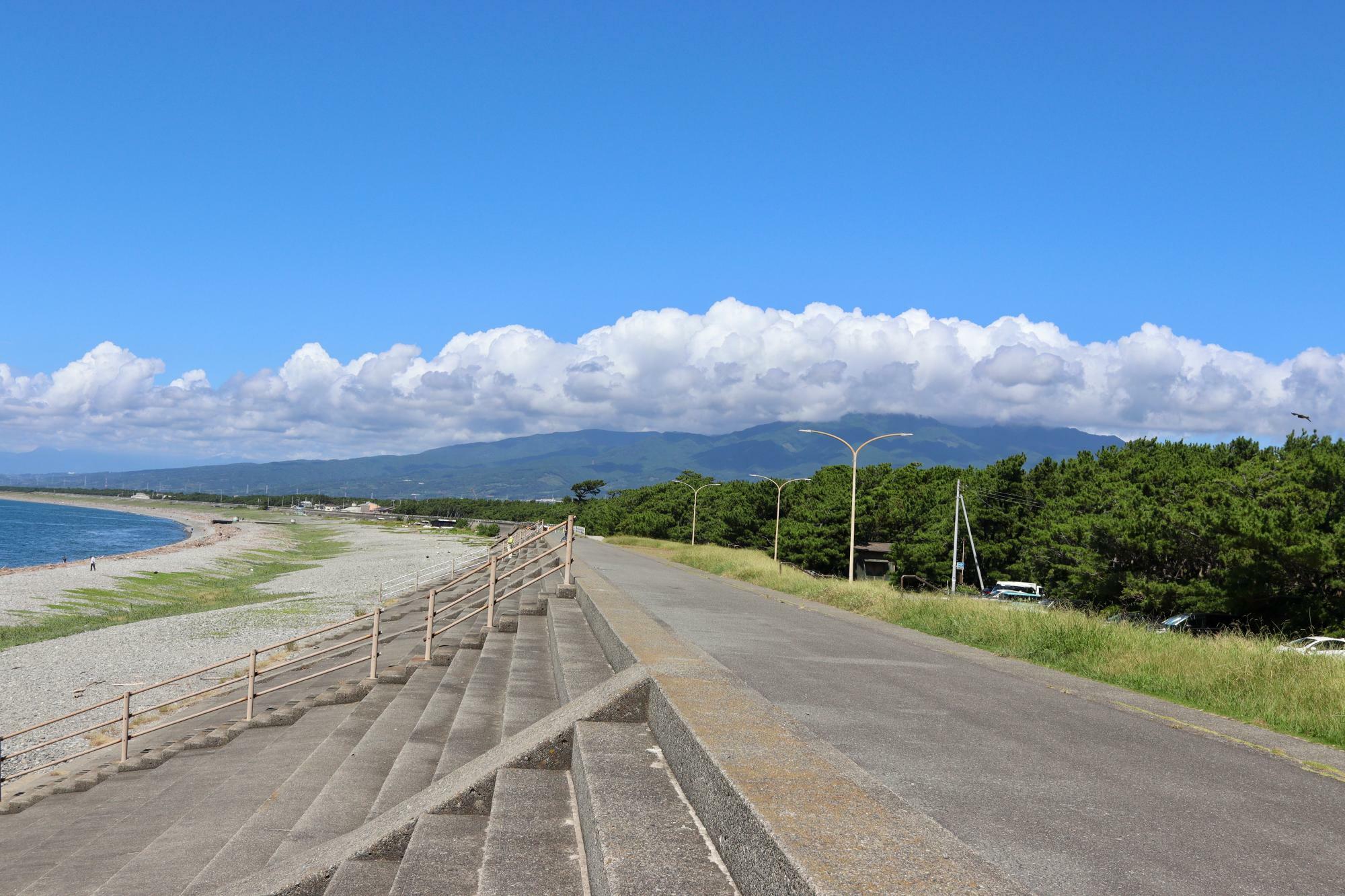 美しい海や千本松原、日によっては富士山も