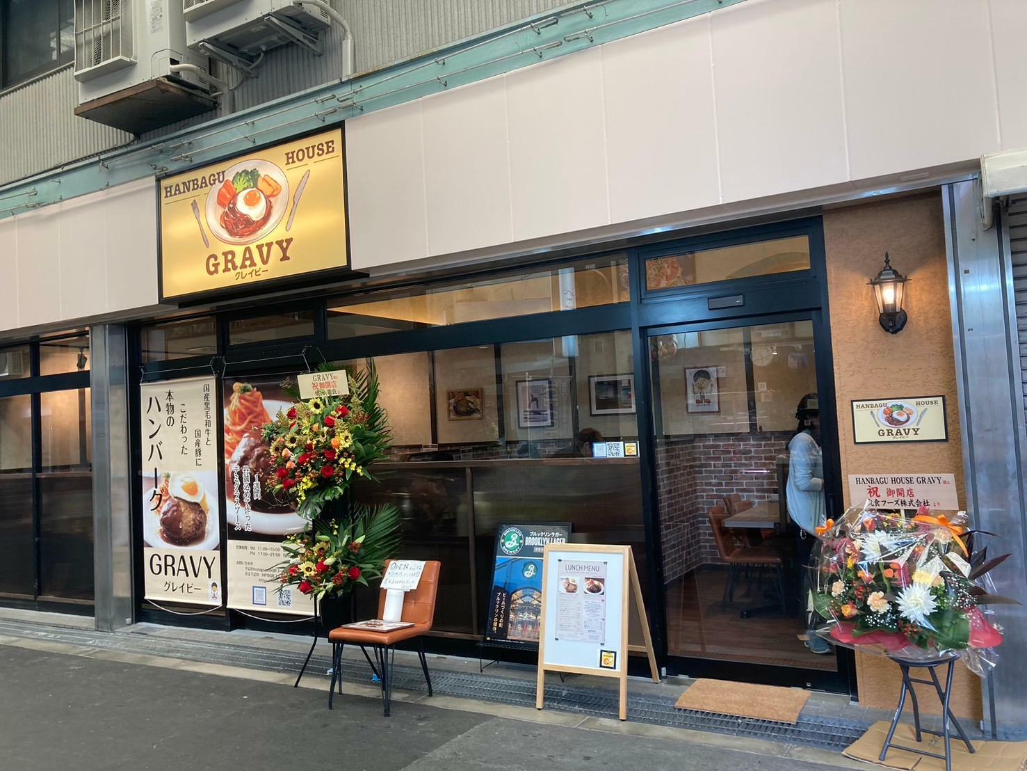 商店街の真ん中あたり、明るい感じですね～