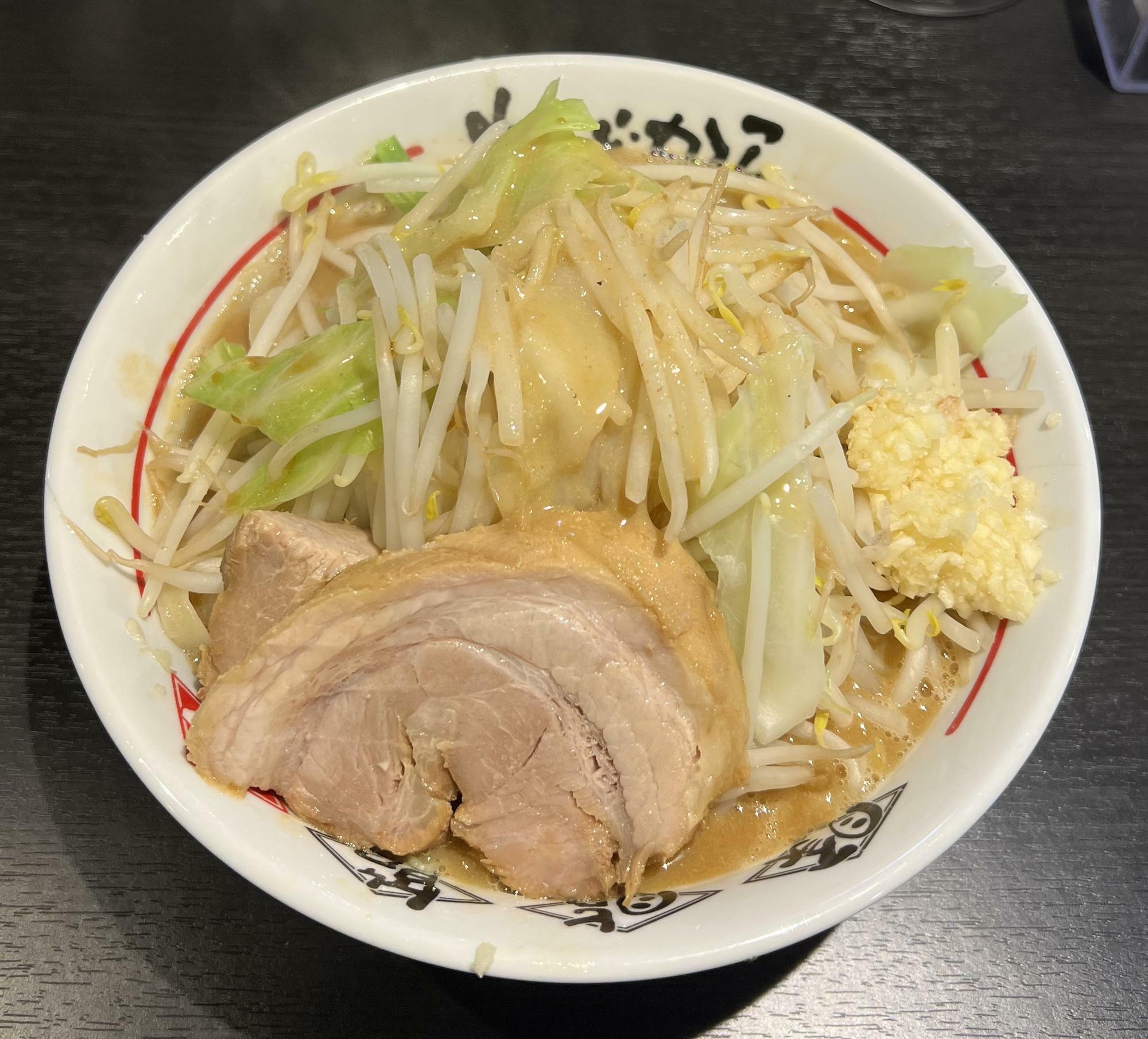 らーめん　麺硬めニンニクアブラカラメ