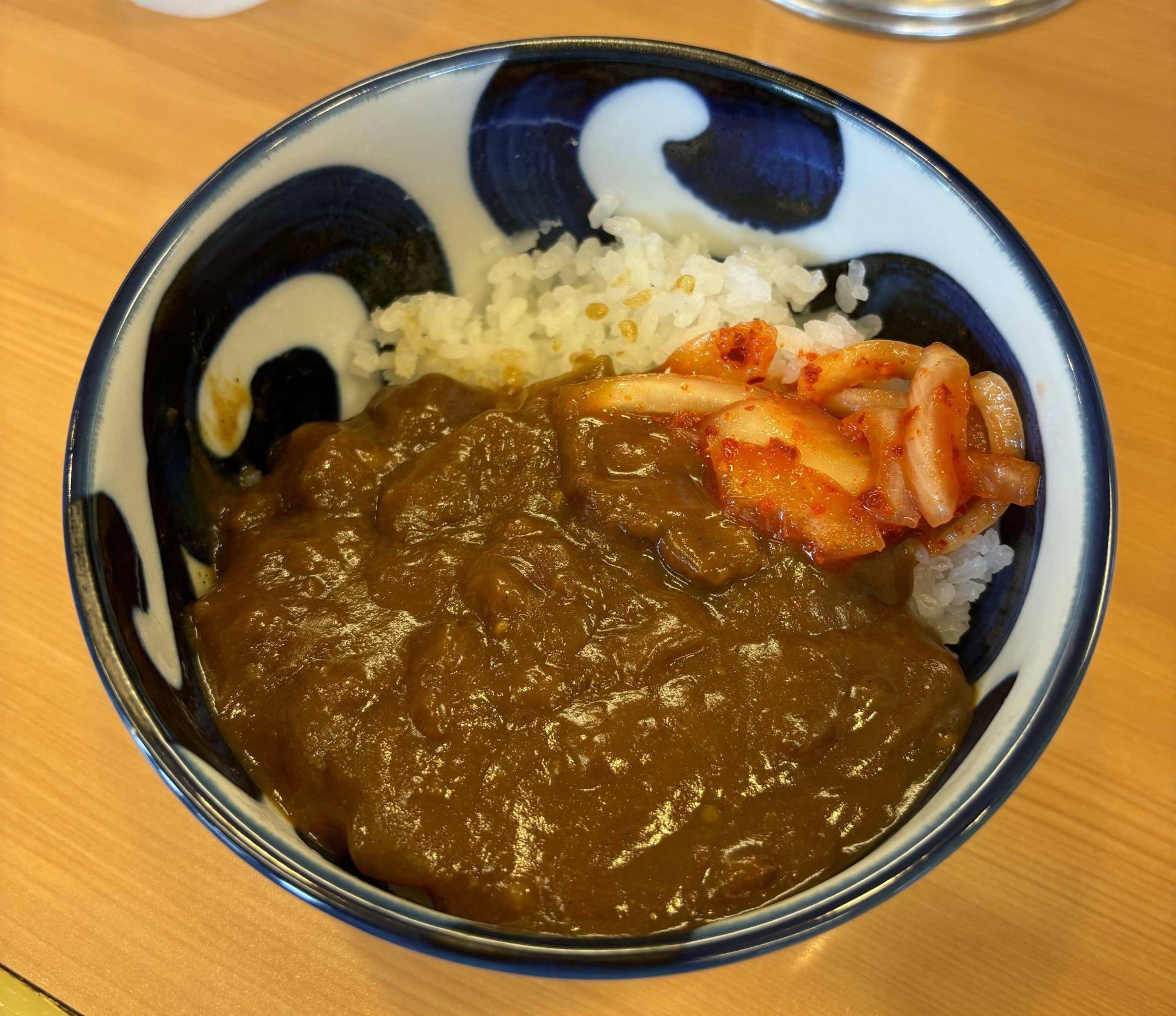 半カレー300円