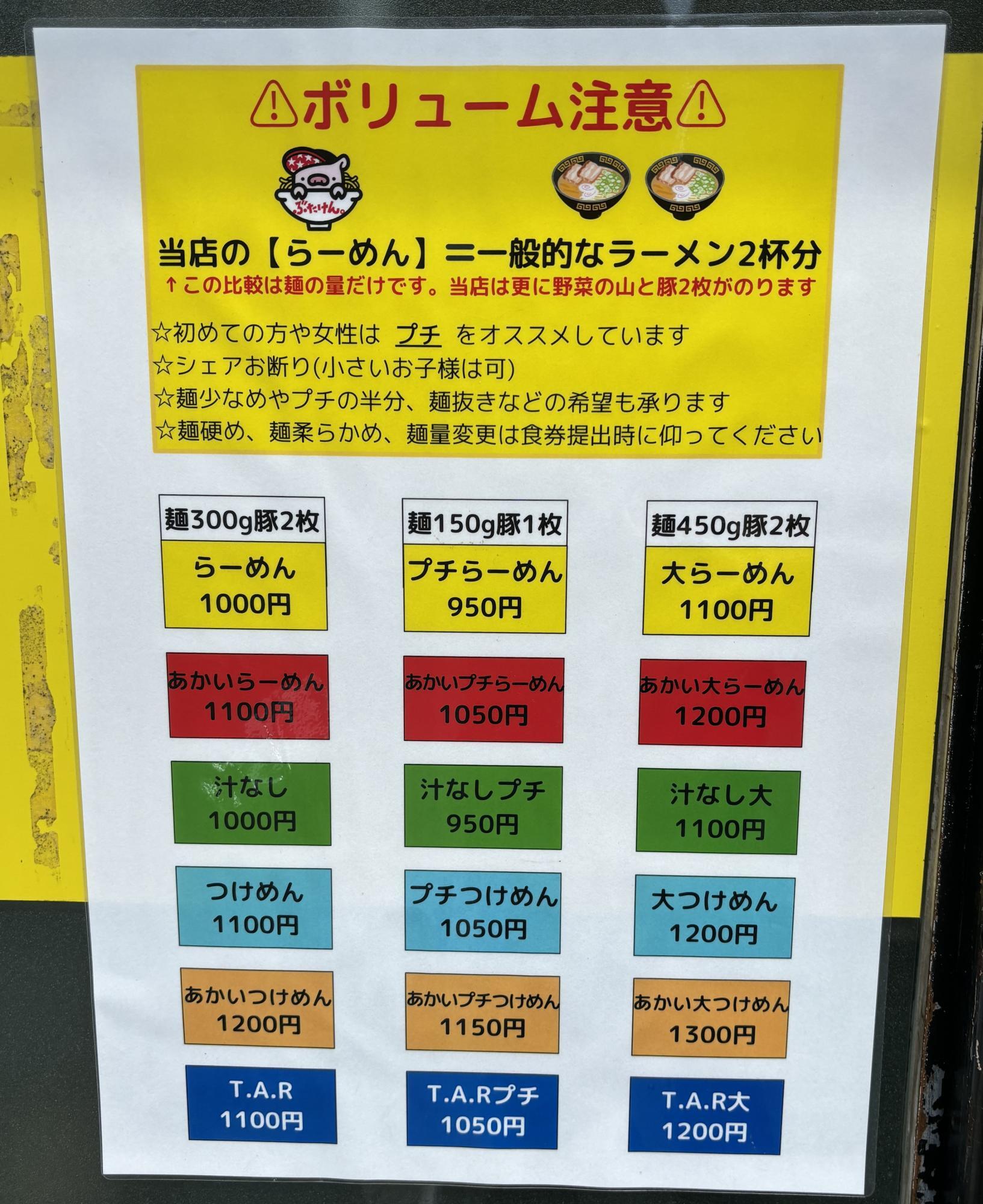 券売機の類似品が店頭に貼ってあります。