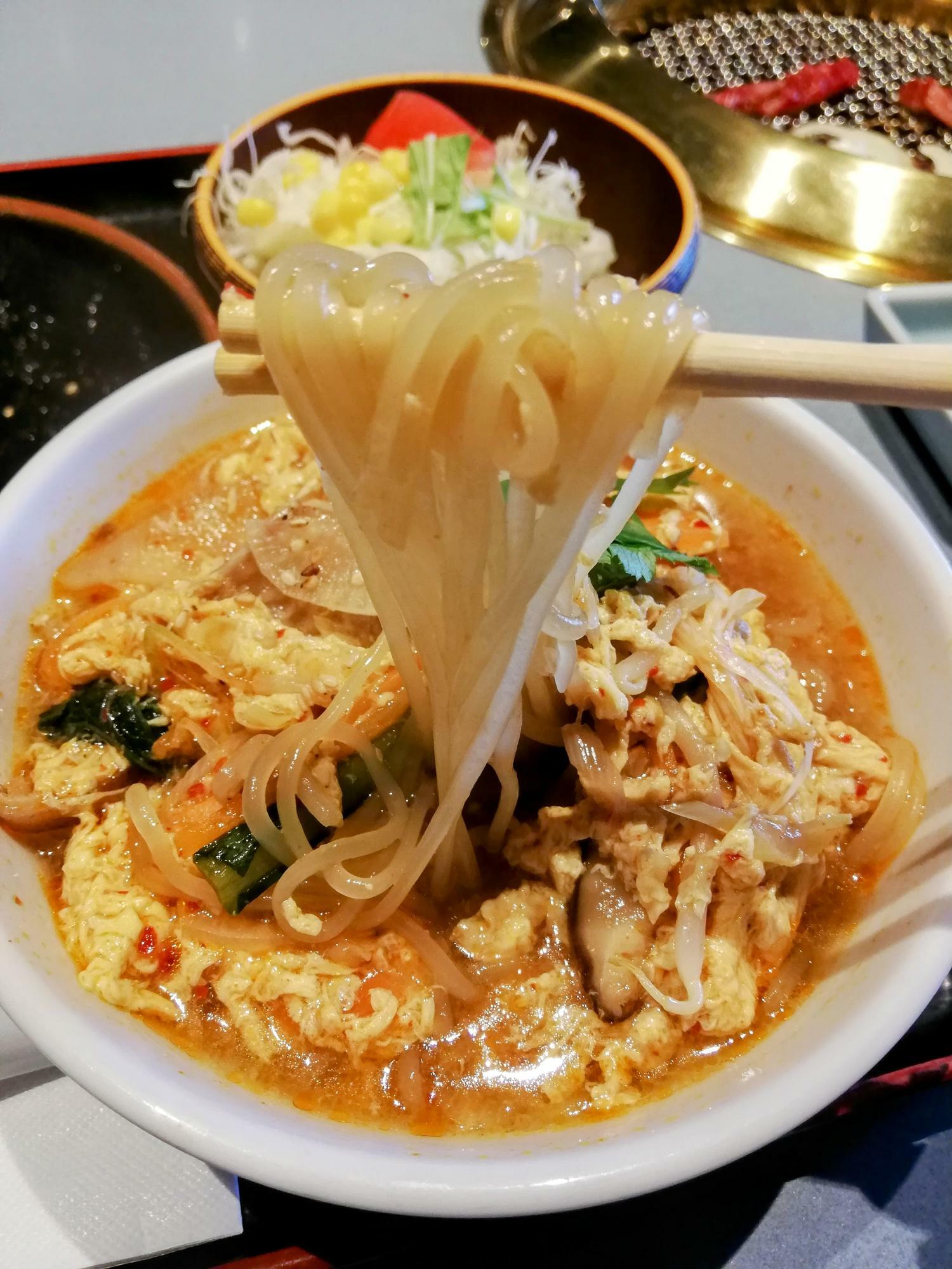 続いては温麺