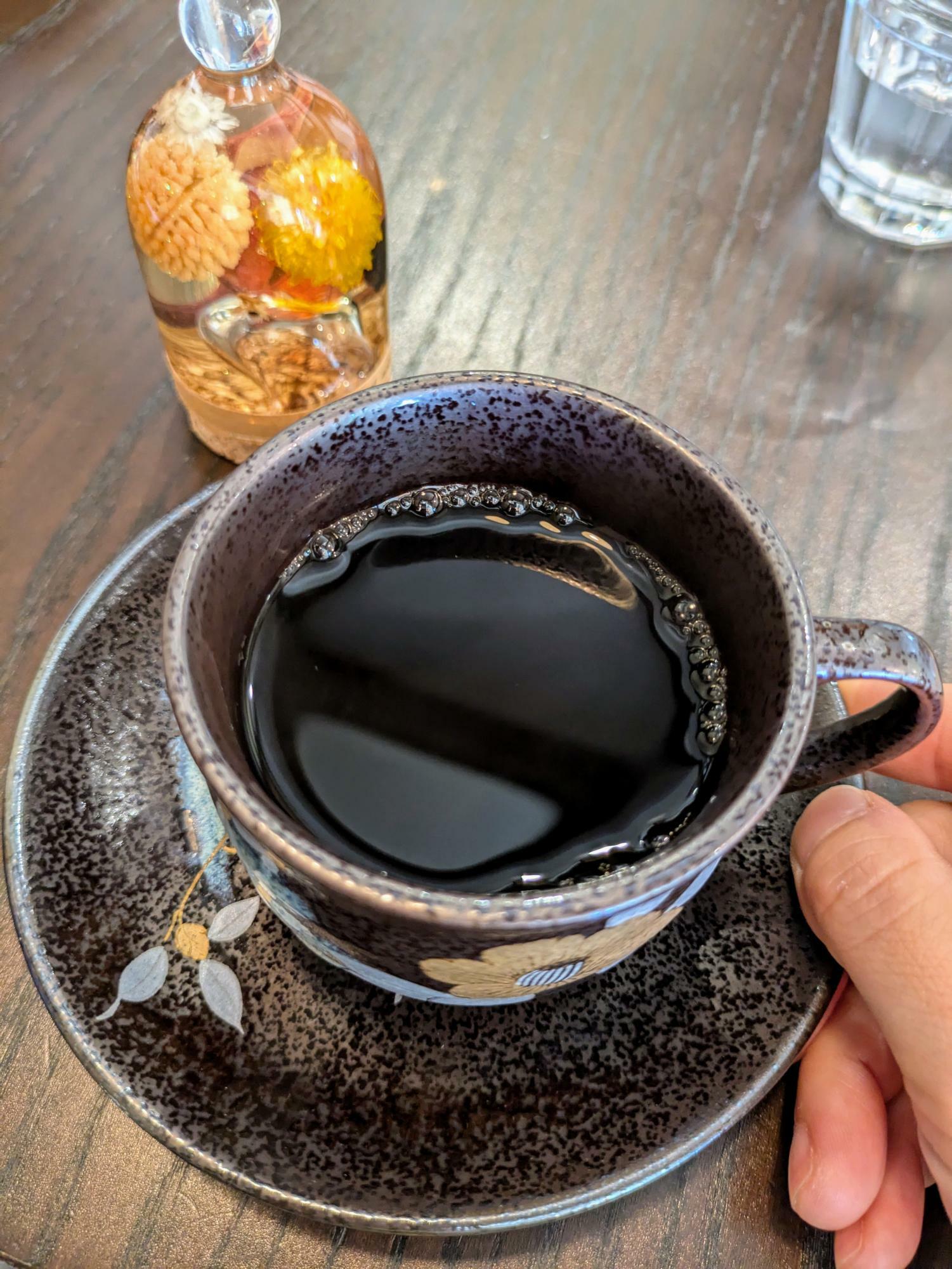 食後のホットコーヒー