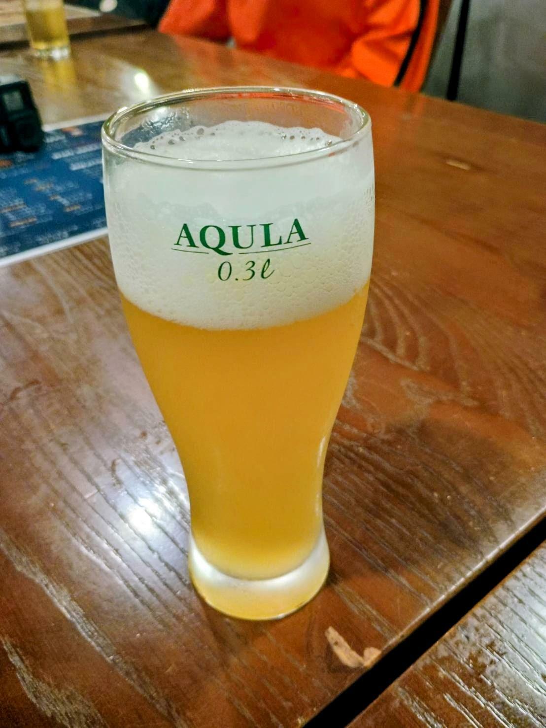 友人が頼んだビール