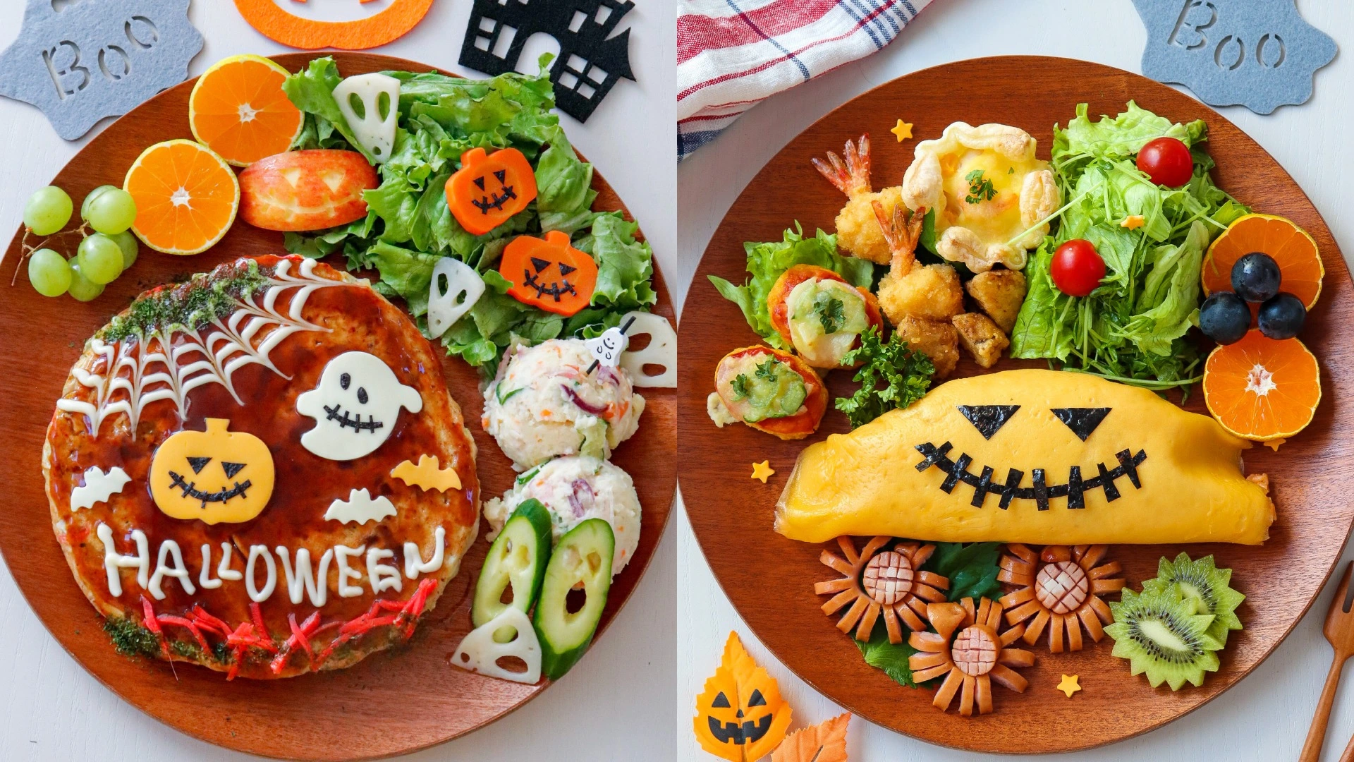 洗い物ひとつでハロウィンプレート「今日はハロウィンごはんを食べよう