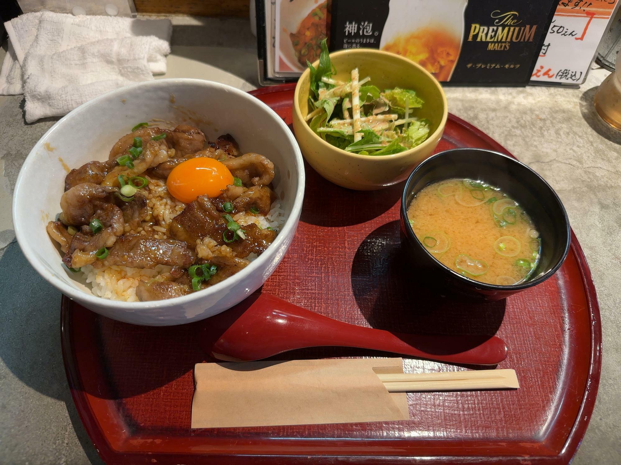 焼肉丼ランチ(1,000円)