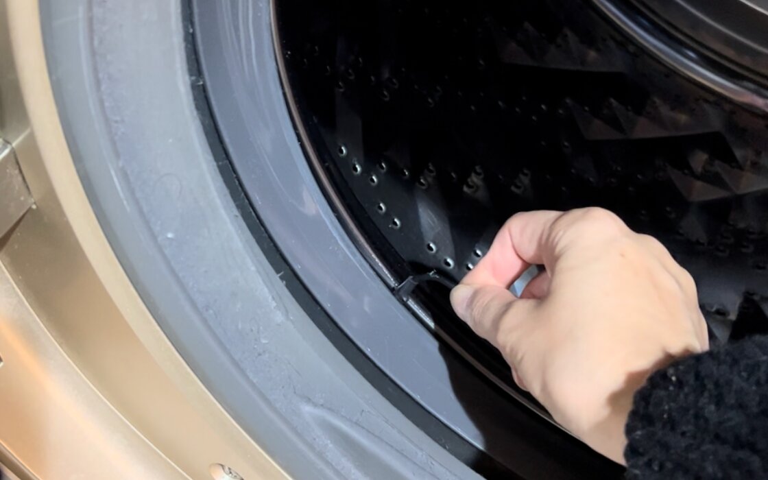 ドラム式洗濯機隙間の掃除