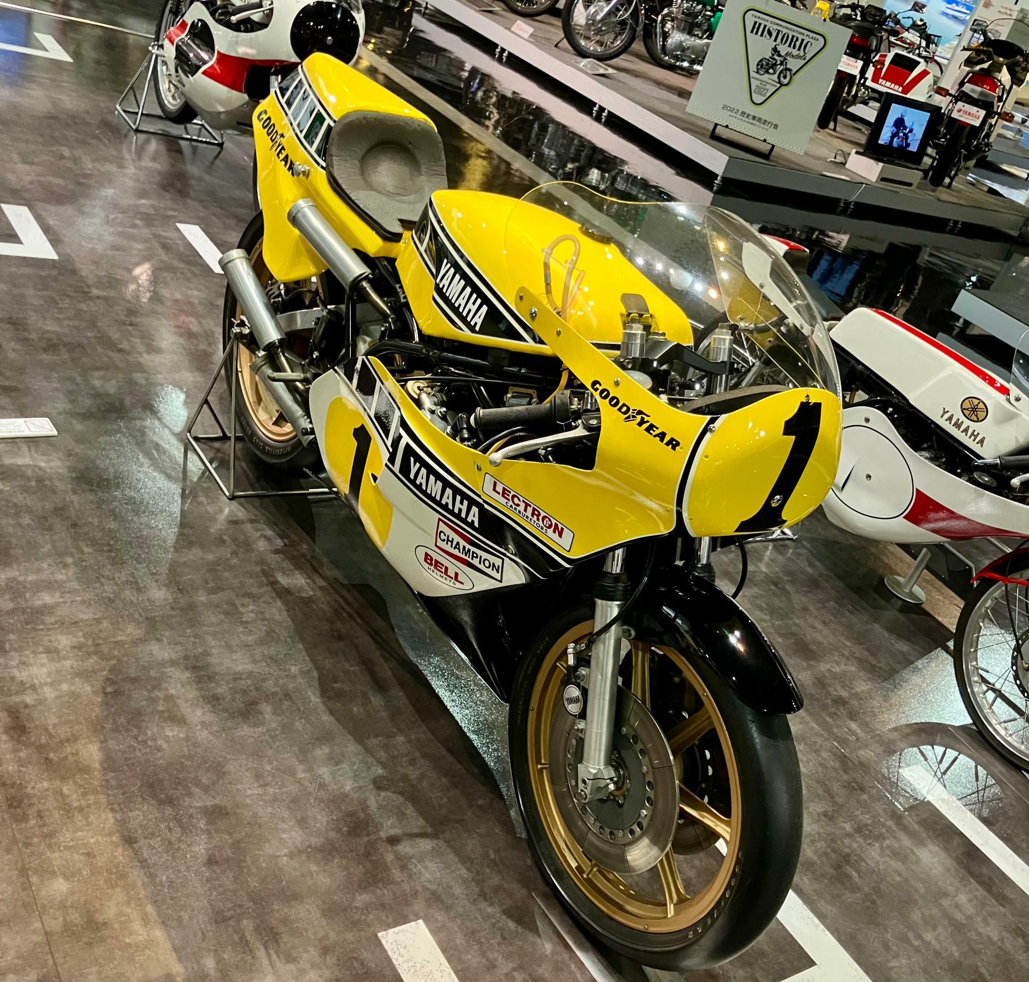 ▲1978年の世界王者マシン・YZR500(0W35K)