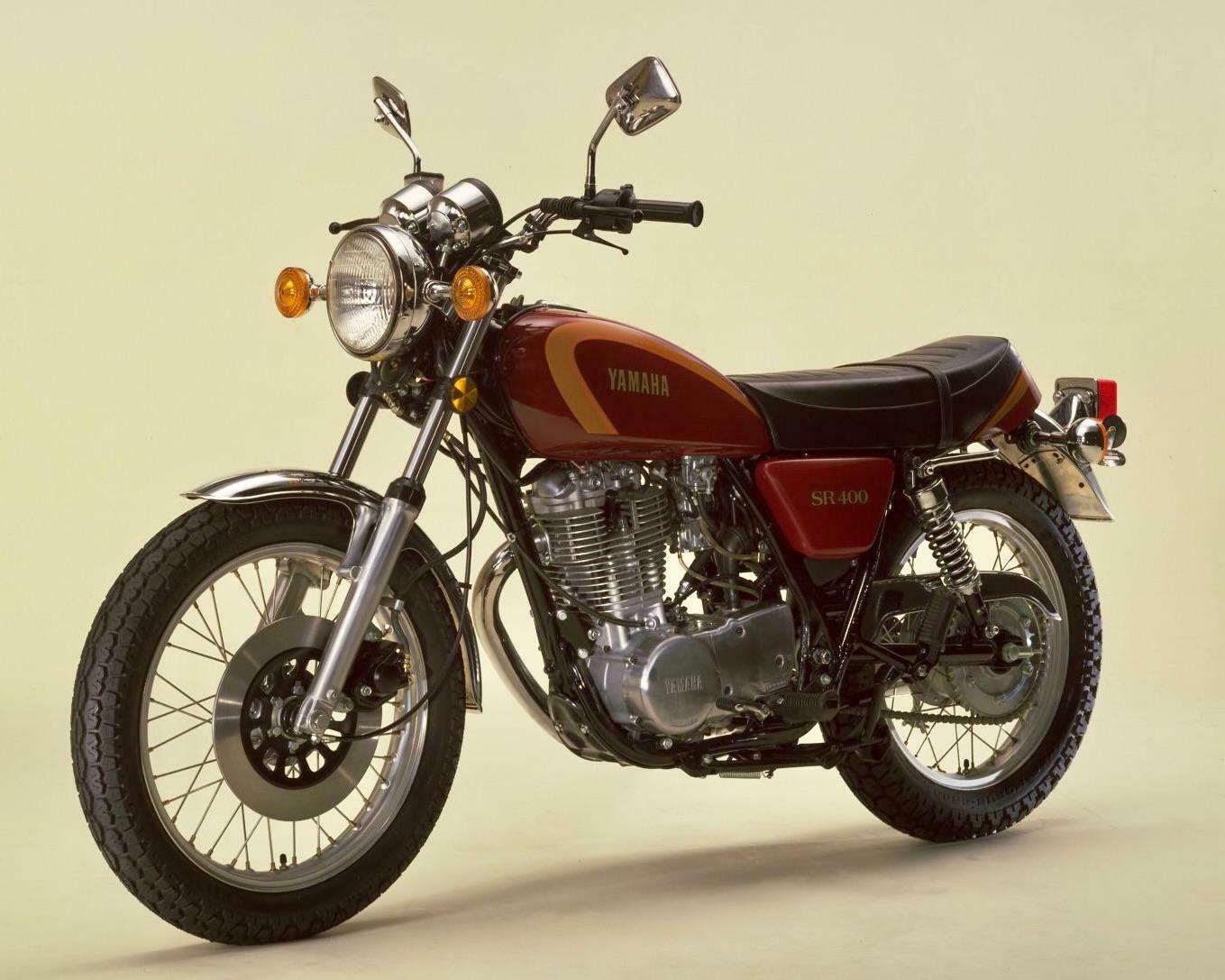 ▲SR400〈1978／画像引用元：ヤマハ発動機〉