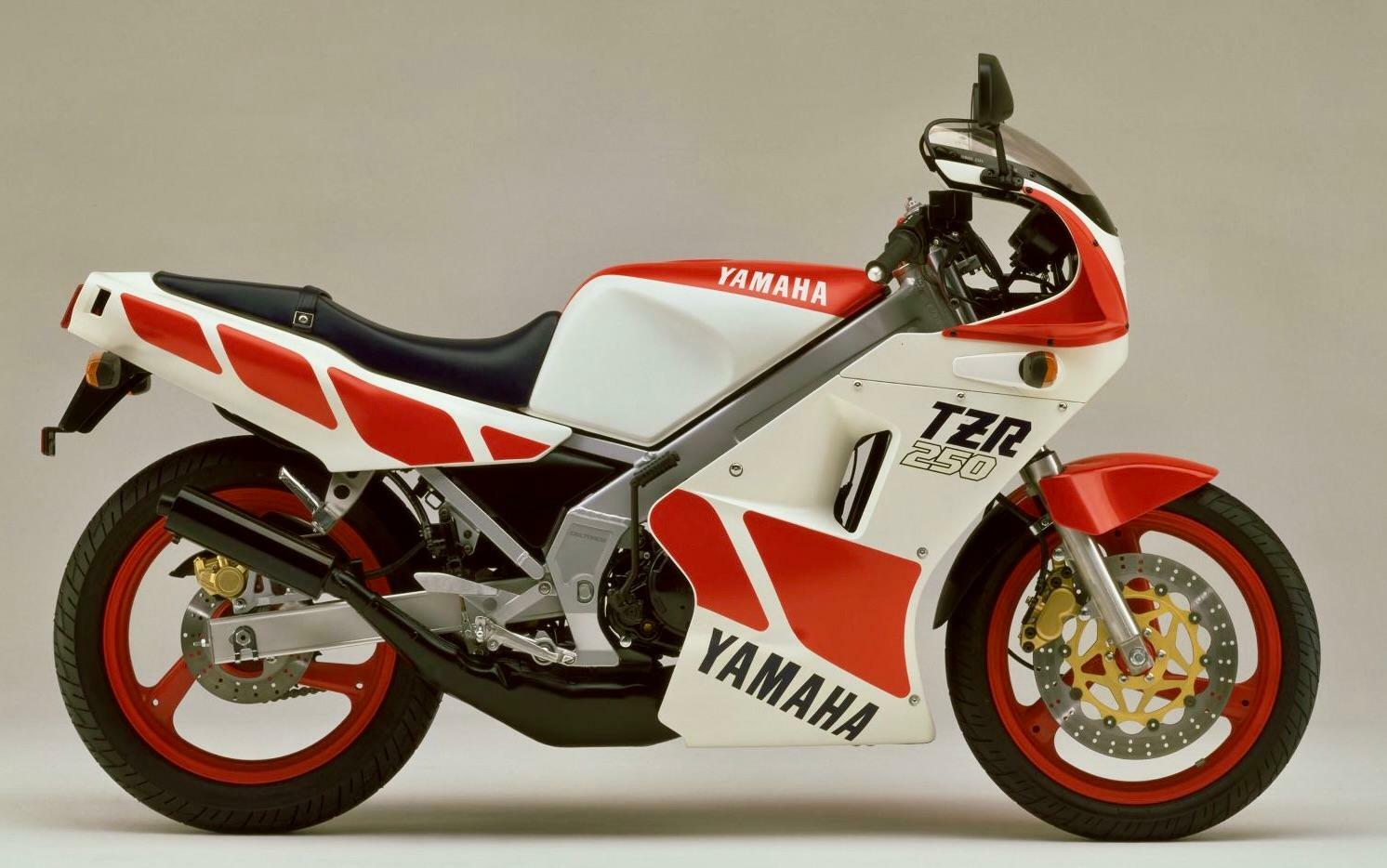 ▲TZR250といった強敵が続々と現れた〈1985／画像引用元：ヤマハ発動機〉