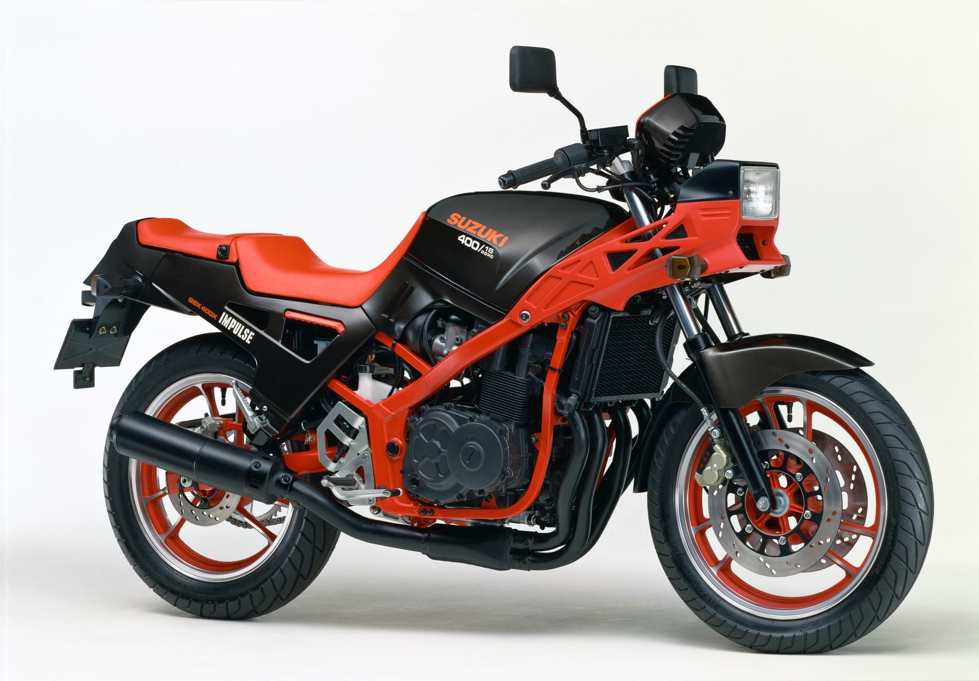 ▲GSX400X Impulse〈1986／画像引用元：スズキ〉