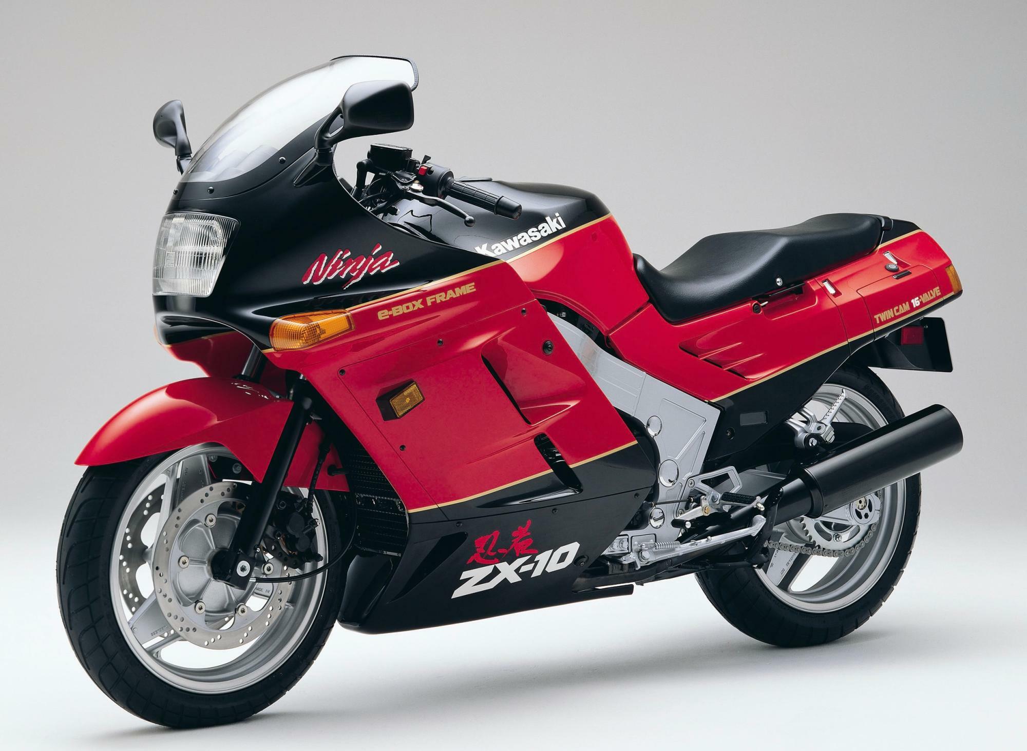 ▲一世代前のZX-10〈1988／画像引用元：川崎重工〉