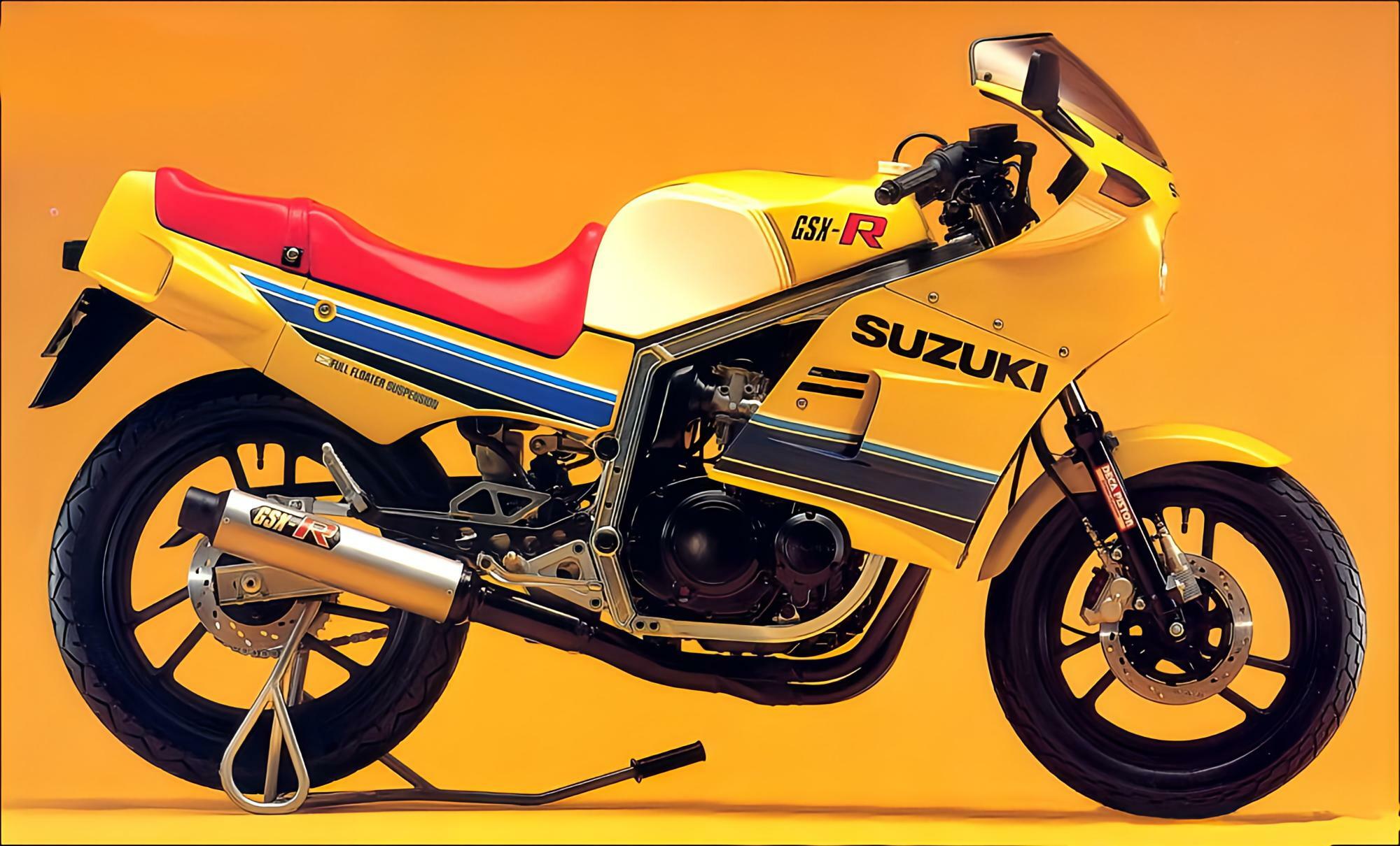 ▲1983年の世界耐久選手権を制したGS1000R風の「HB(ハーベー)」カラーもラインナップ