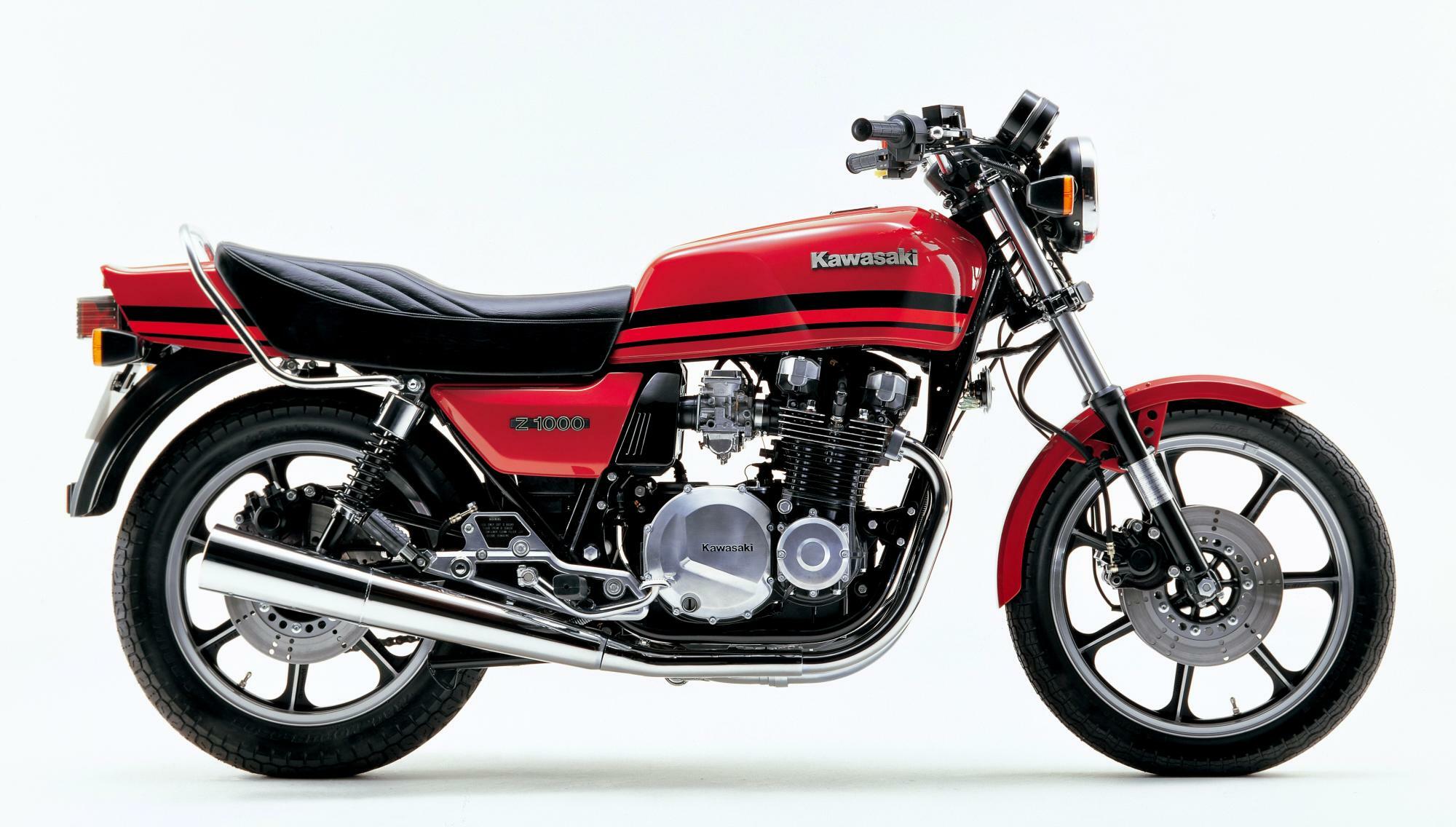 ▲市販車のZ1000J。Z1000Mk.Ⅱの後継モデルとして1981年に登場