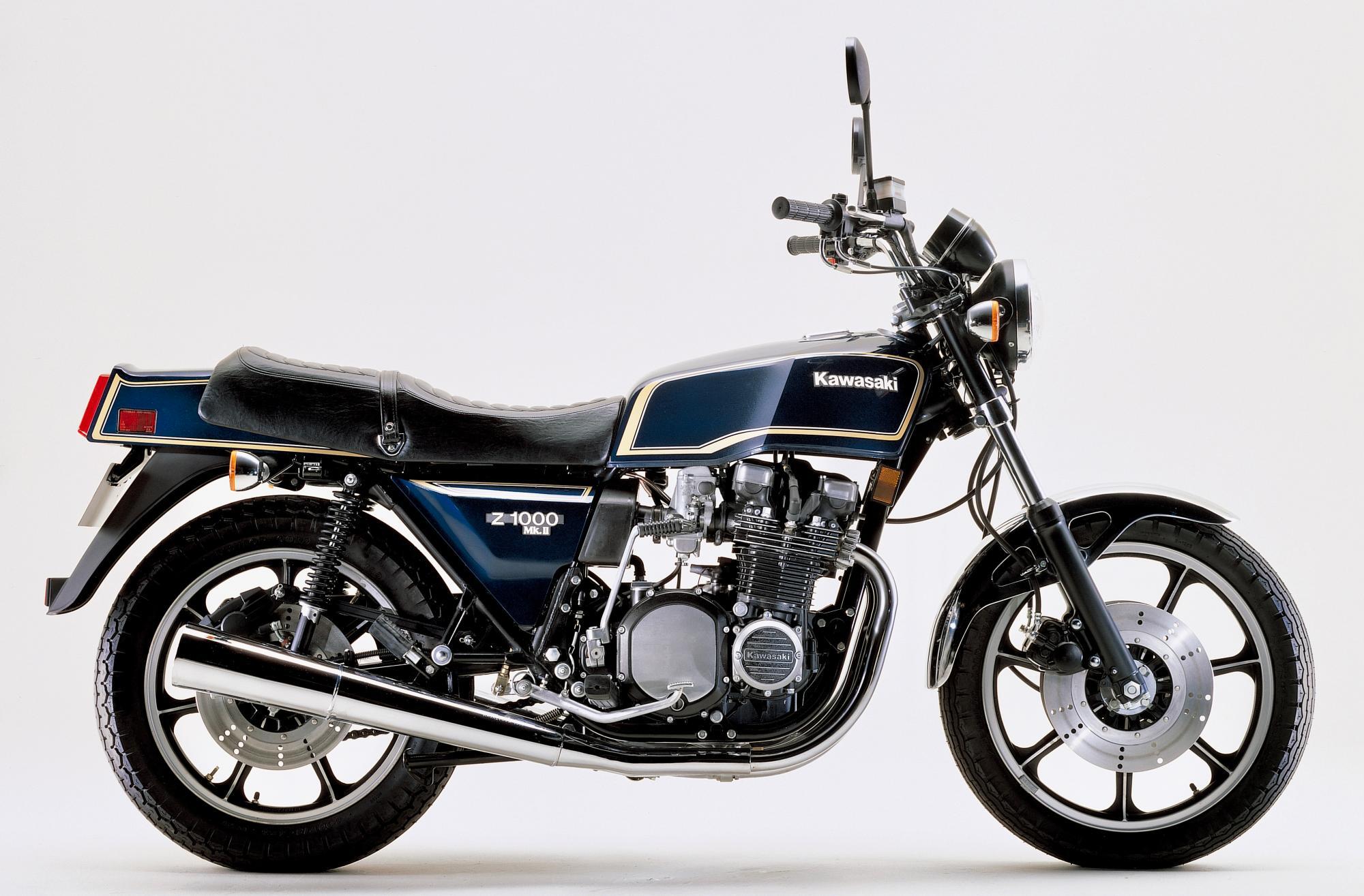 ▲1979年に登場したカワサキのZ1000Mk.Ⅱ。レースではエディ・ローソンがライディングしていた