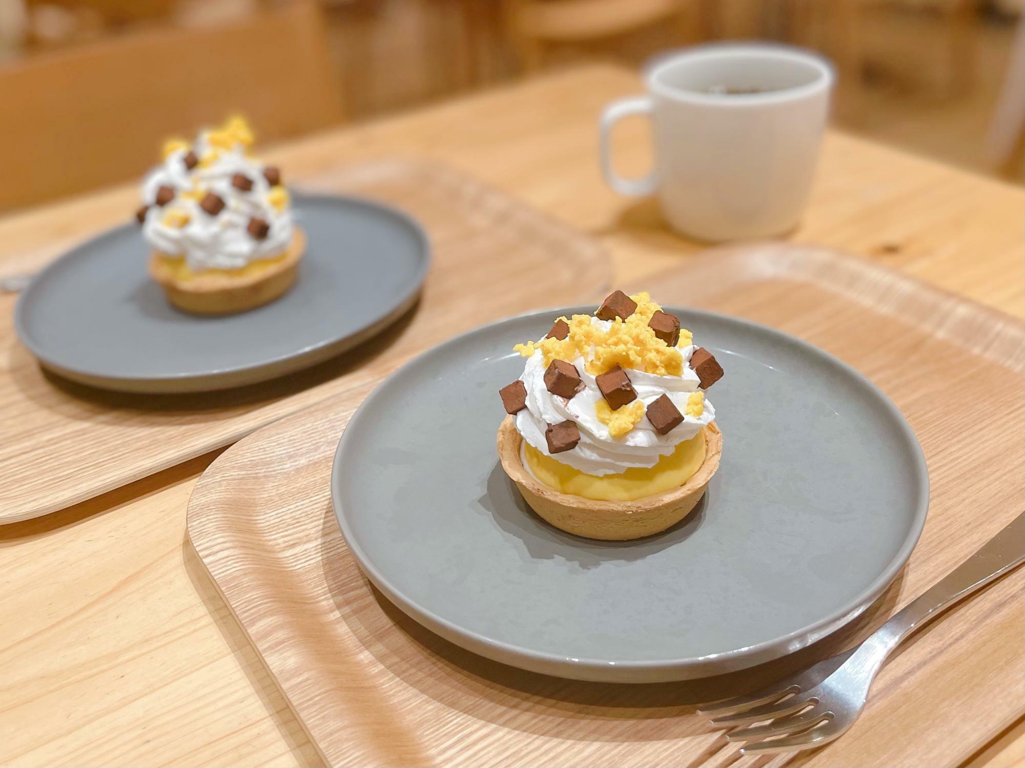 生チョコとマンゴームースのタルトとコーヒーのセット