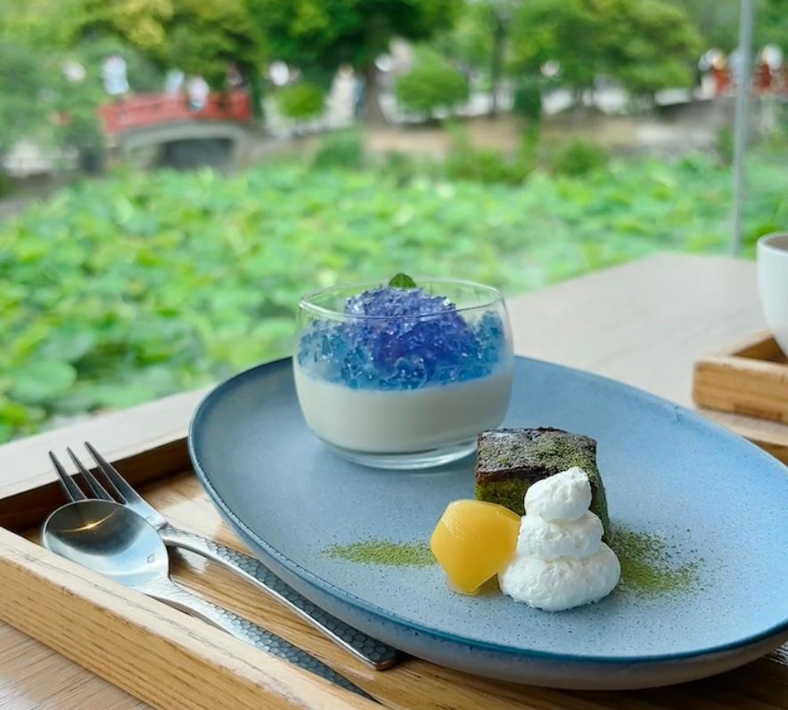 紫陽花デザートセットブルーライト 紫陽花デザートセットブルーライト