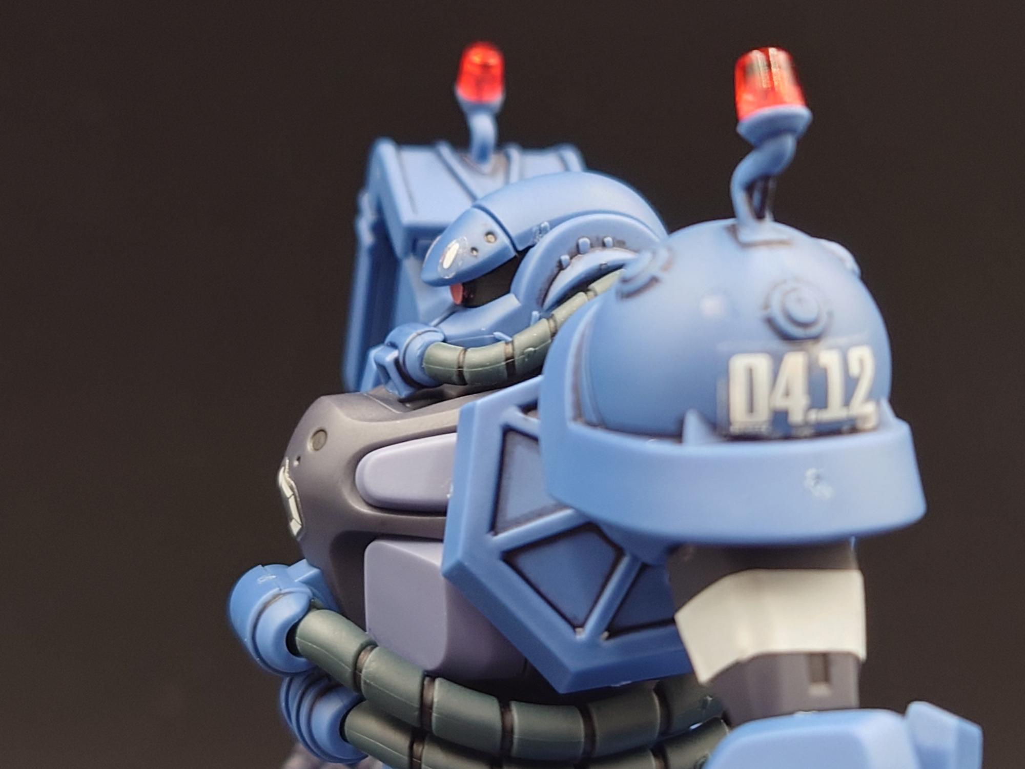 HG ガンダムジークアクス　軍警ザク　塗装完成品　ガンプラ ガンダムジークアクス【HG 軍警ザク】ガンプラレビュー！墨入れ