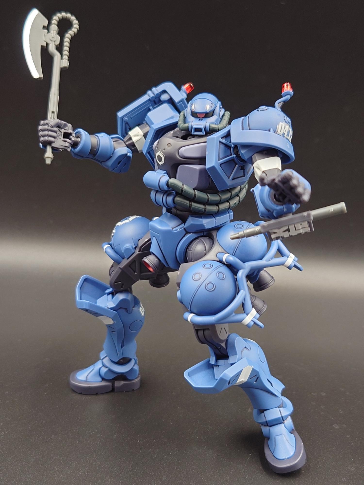 ガンダムジークアクス【HG 軍警ザク】ガンプラレビュー！墨入れ