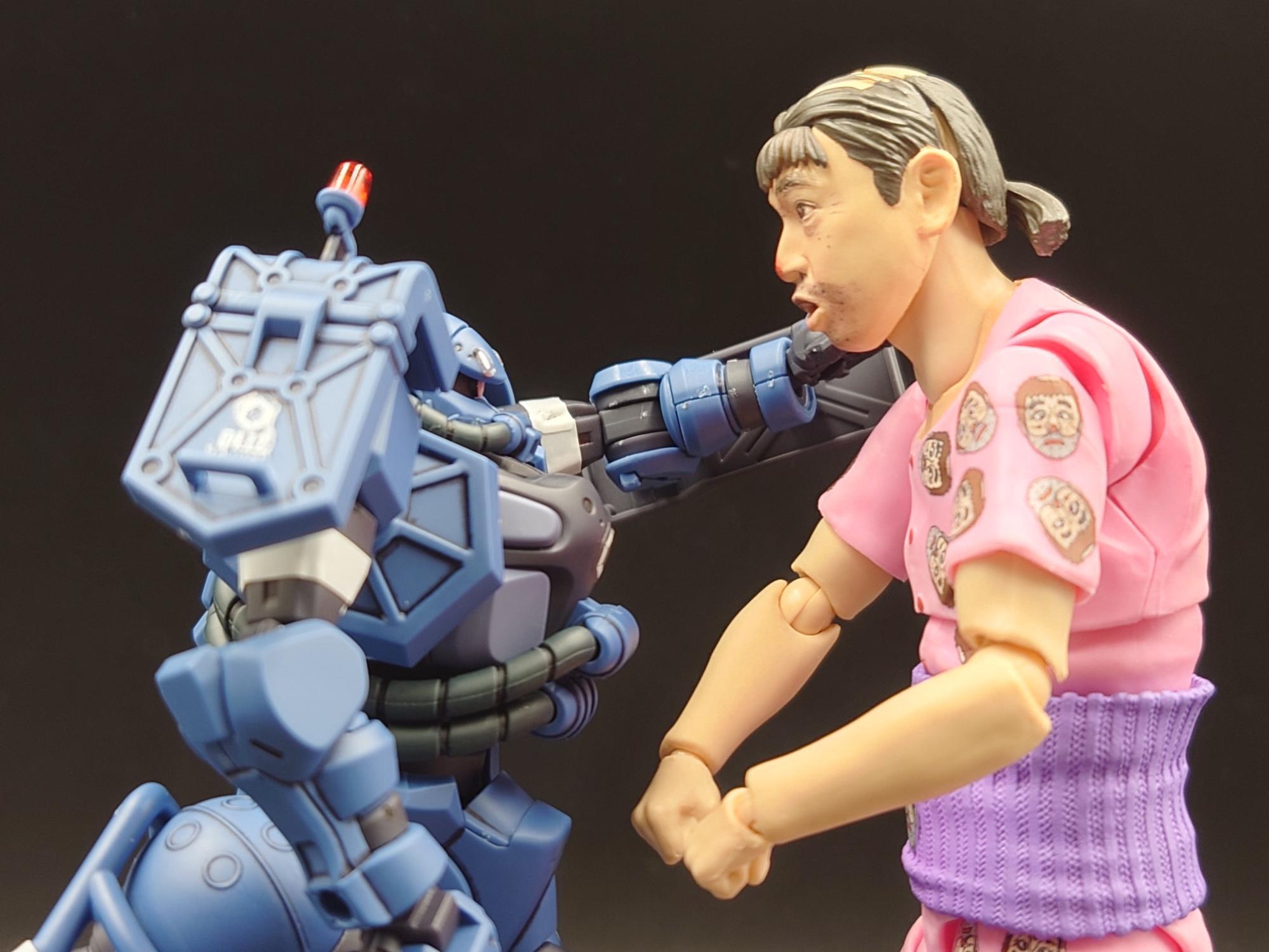 ガンダムジークアクス【HG 軍警ザク】ガンプラレビュー！墨入れ