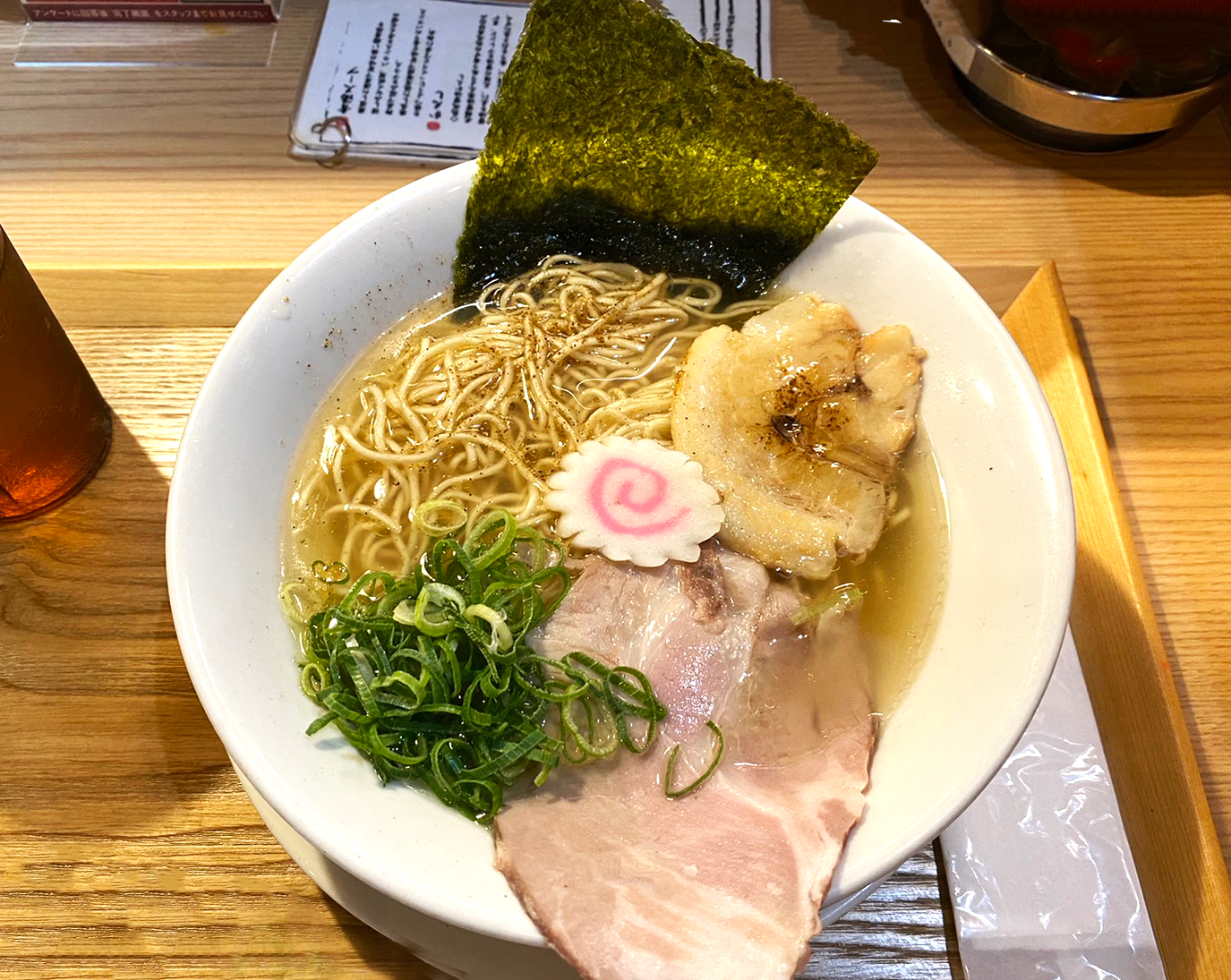 岡崎市】「中華そば おにぎり 番い」へ訪れました。中華そばとおにぎり