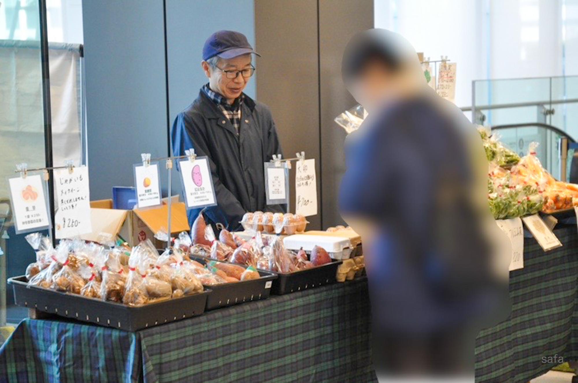 干し芋や平飼いタマゴの販売も