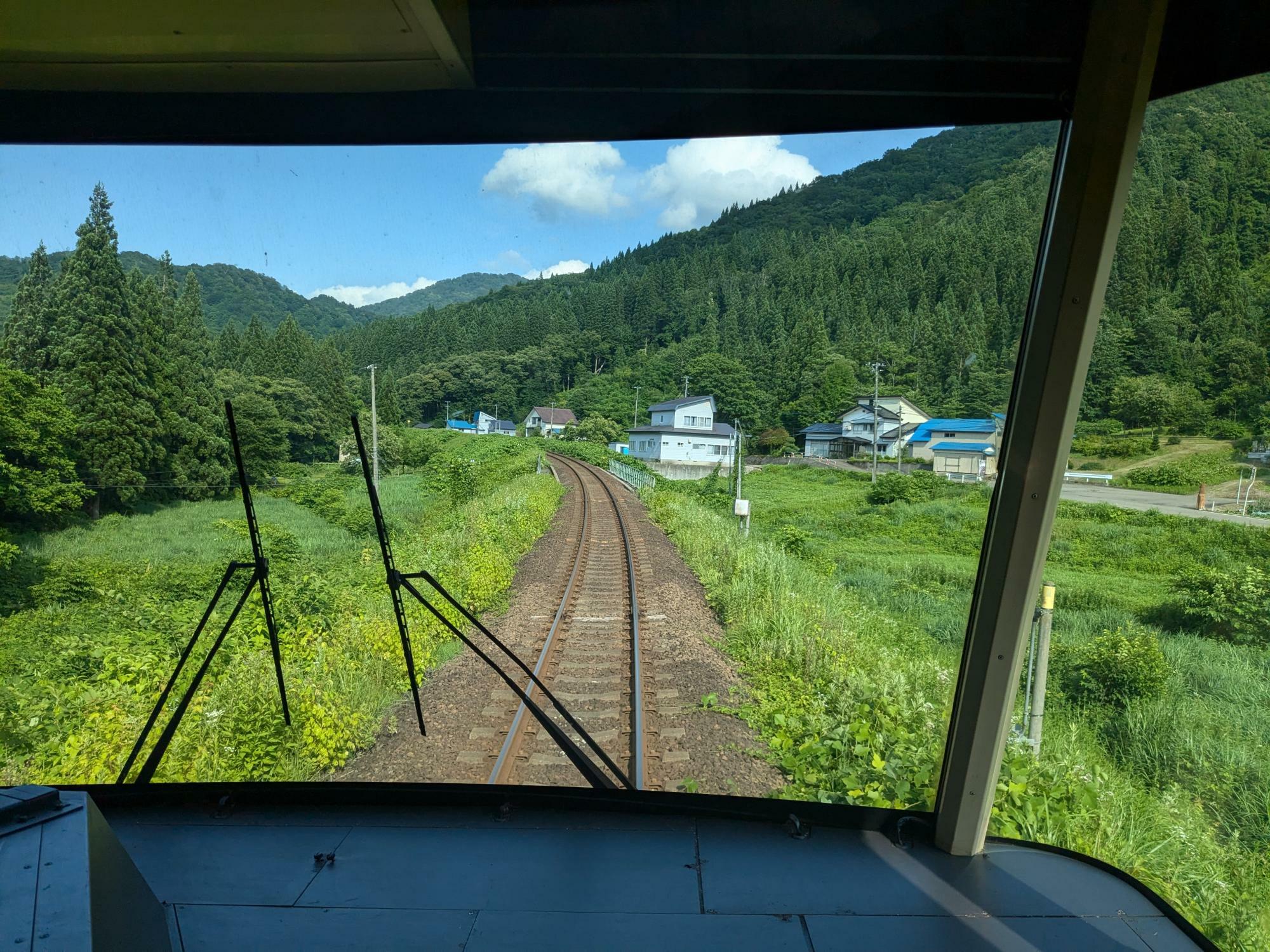 秋田縄文号からの前面展望