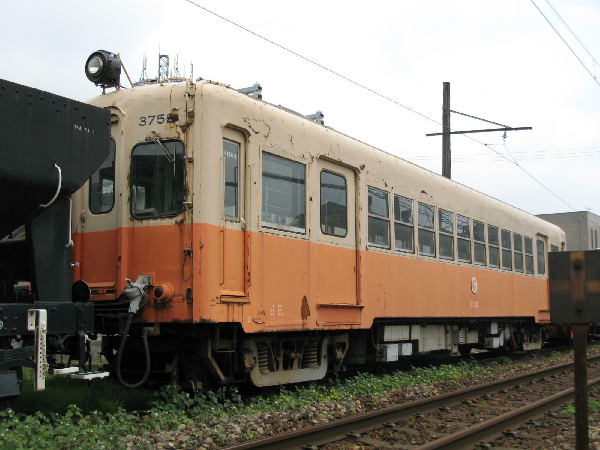 北陸鉄道モハ3752　現在は千葉県いすみ市のポッポの丘に保存