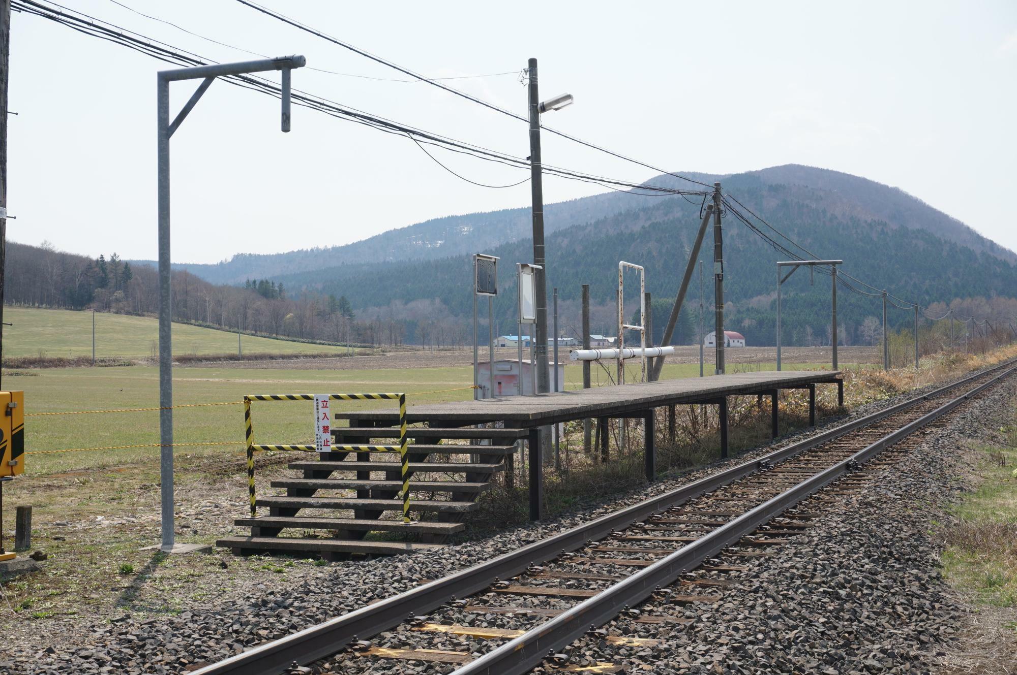 廃止後の石北本線 生野駅