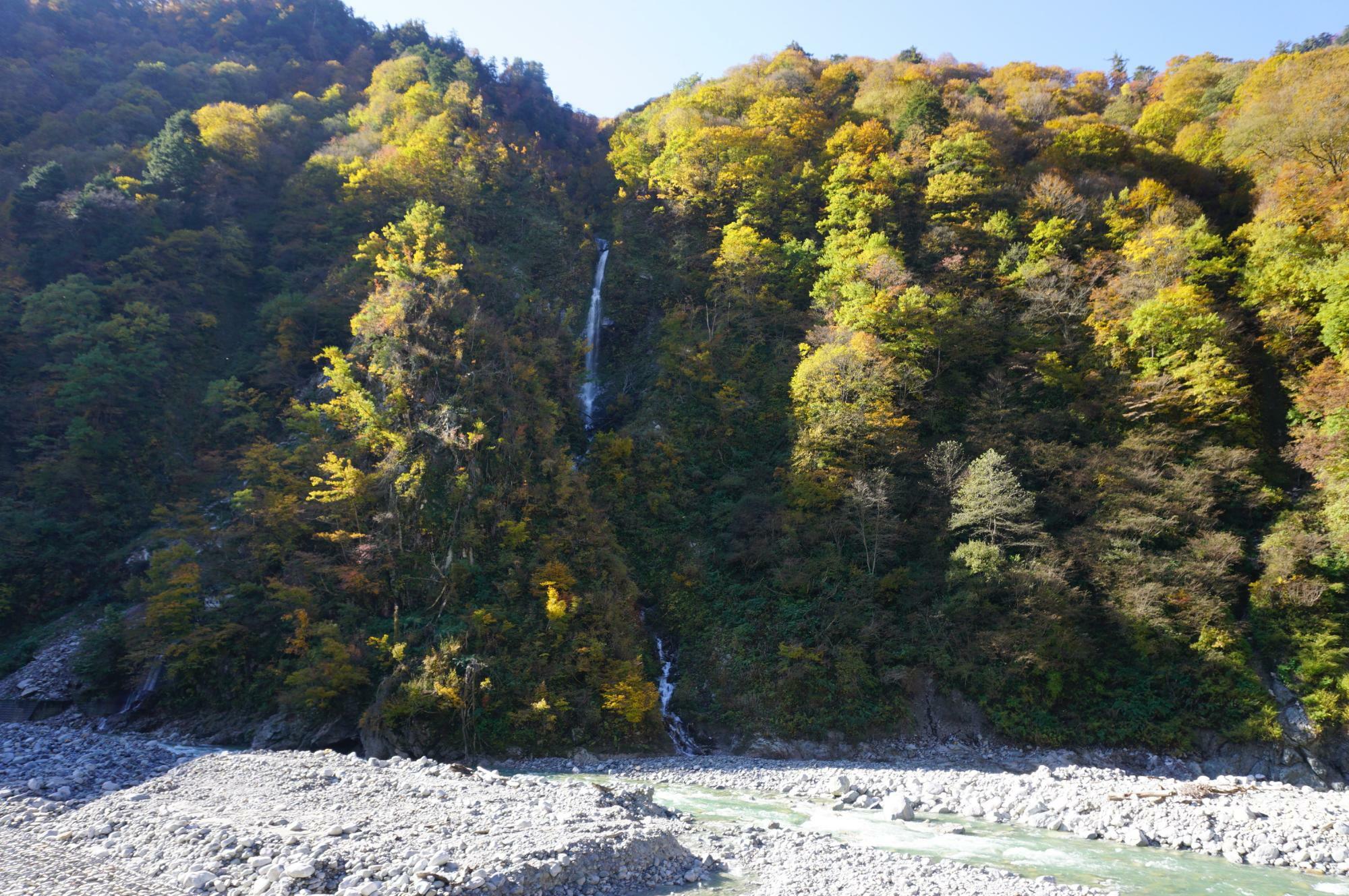 展望台から見える滝