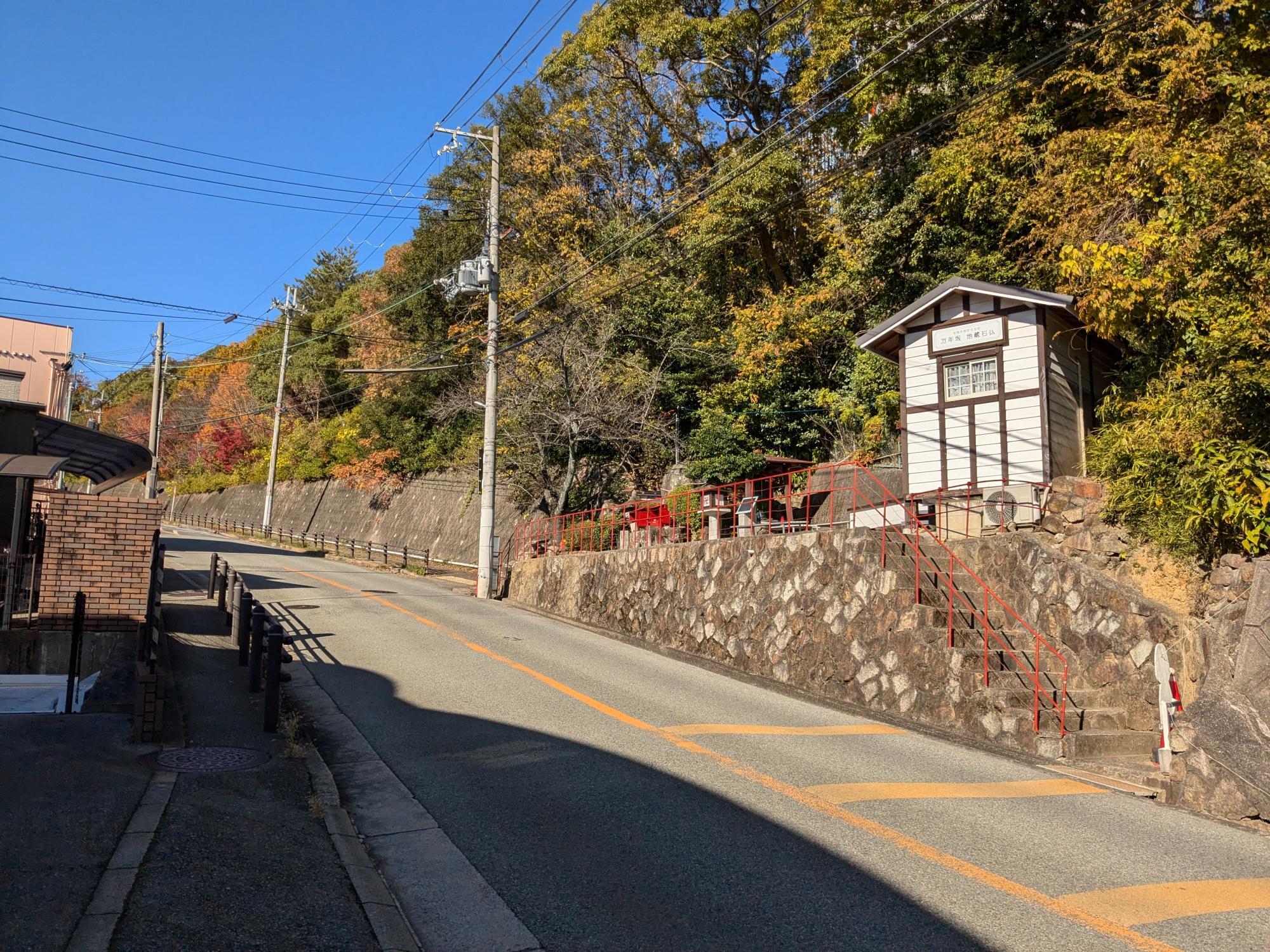 万年坂の地蔵石仏