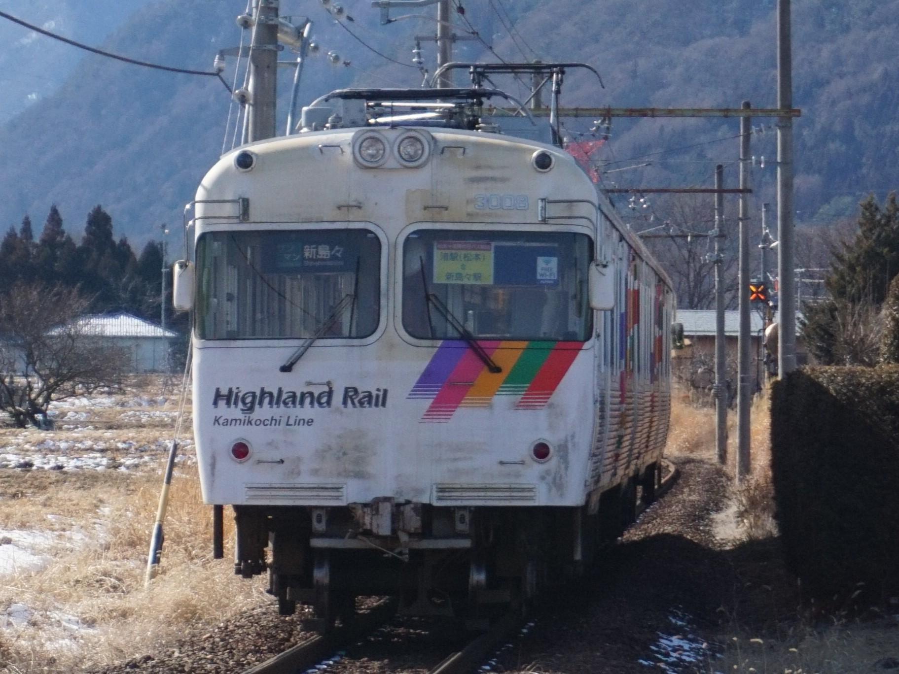 ★あアルピコ交通★運転台副標/京王3000形前面方向幕風 臨時電車用4種セット 風前の灯火のアルピコ交通上高地線3000形 年内に最後の1編成が